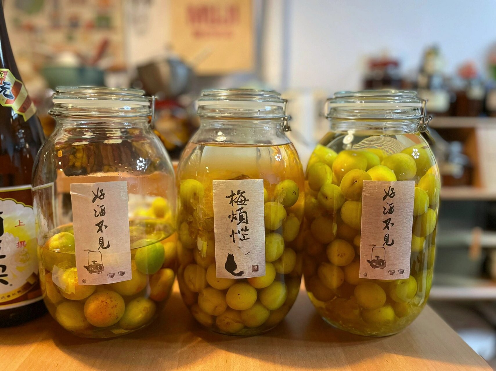 再来一波野生小黄梅 趁着周末,再来一波云南野生小黄梅,制作了梅子酒