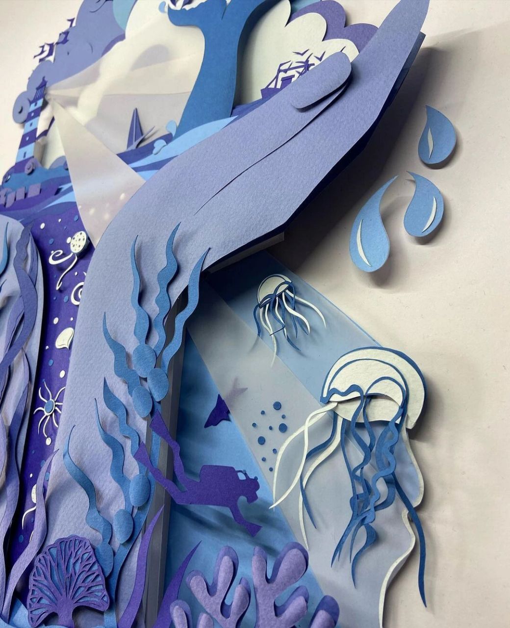 保护海洋生态94附线稿6015 作品分享 艺术家:helen musselwhite