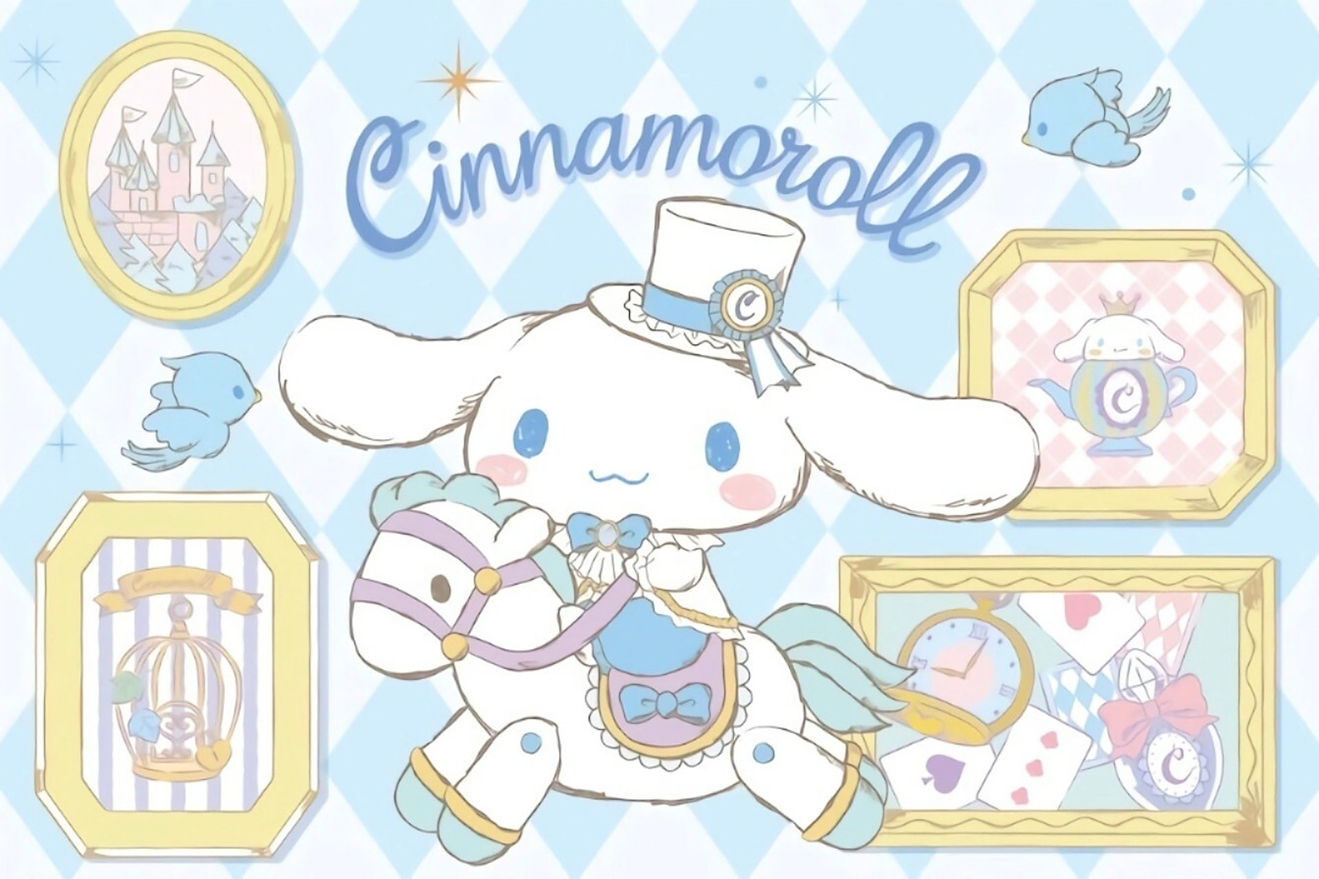 玉桂狗壁纸太可爱啦! 谁会不爱蓝白色可可爱爱的狗哥呢!