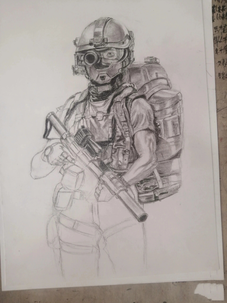 暗区突围穿越火线人物绘画进度步骤 暗区突围绘画更新,还有些许细节未