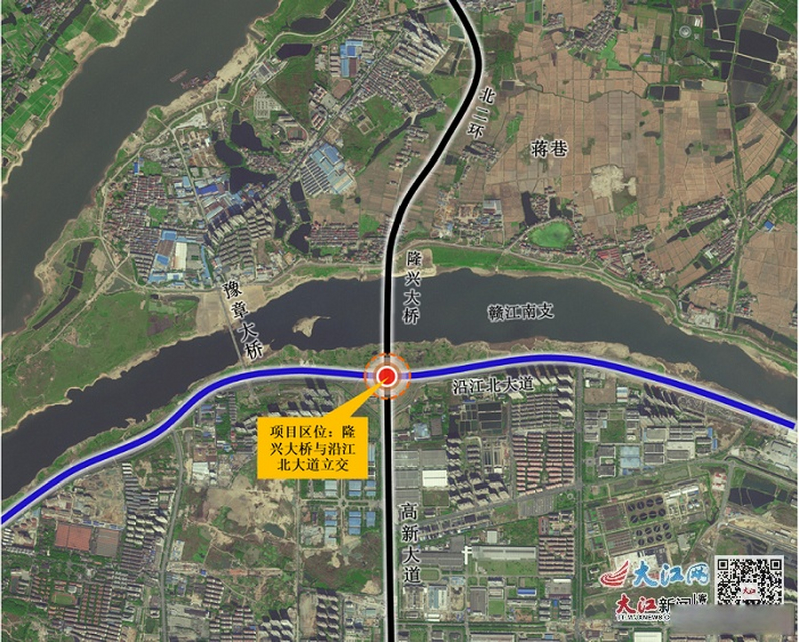 南昌北二环一期沿江北大道互通立交规划有调整】3月14日,记者从南昌市