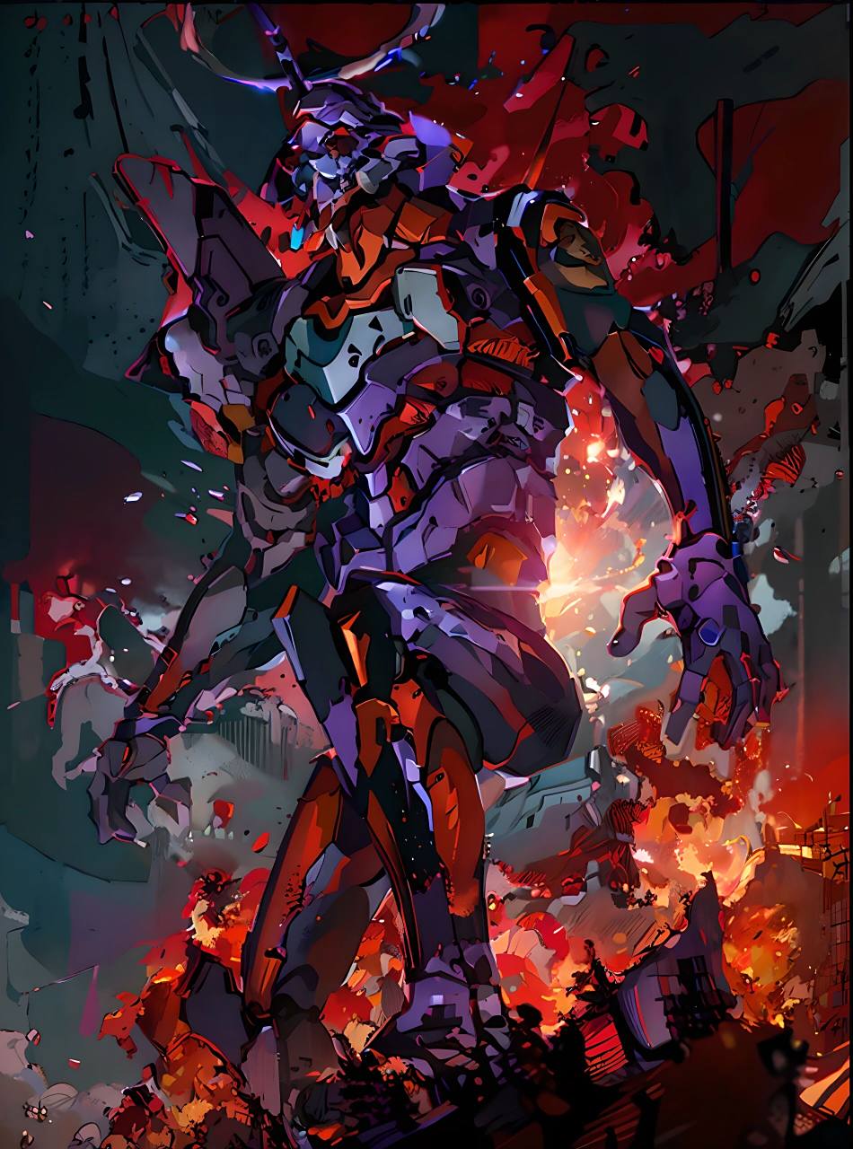 eva 01暴走         初号机暴走,末日风格,冲击下的末日感觉