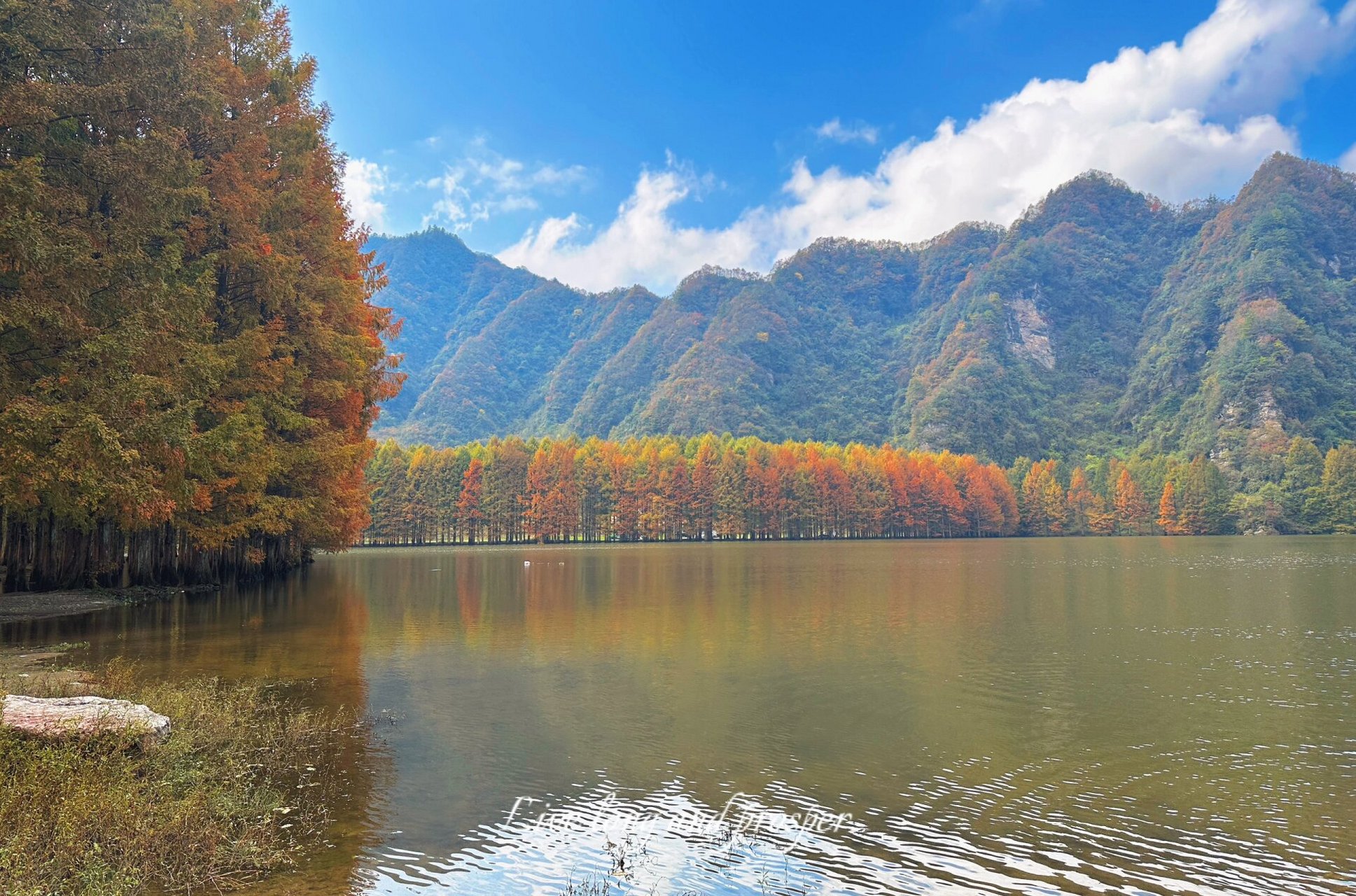 汉中龙池湖 一年四季各有各的美.