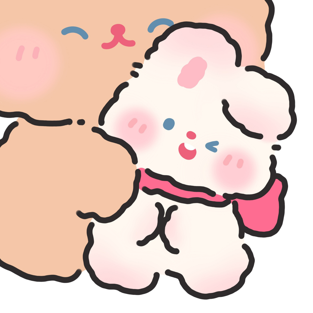 抱抱兔兔 情侣头像92