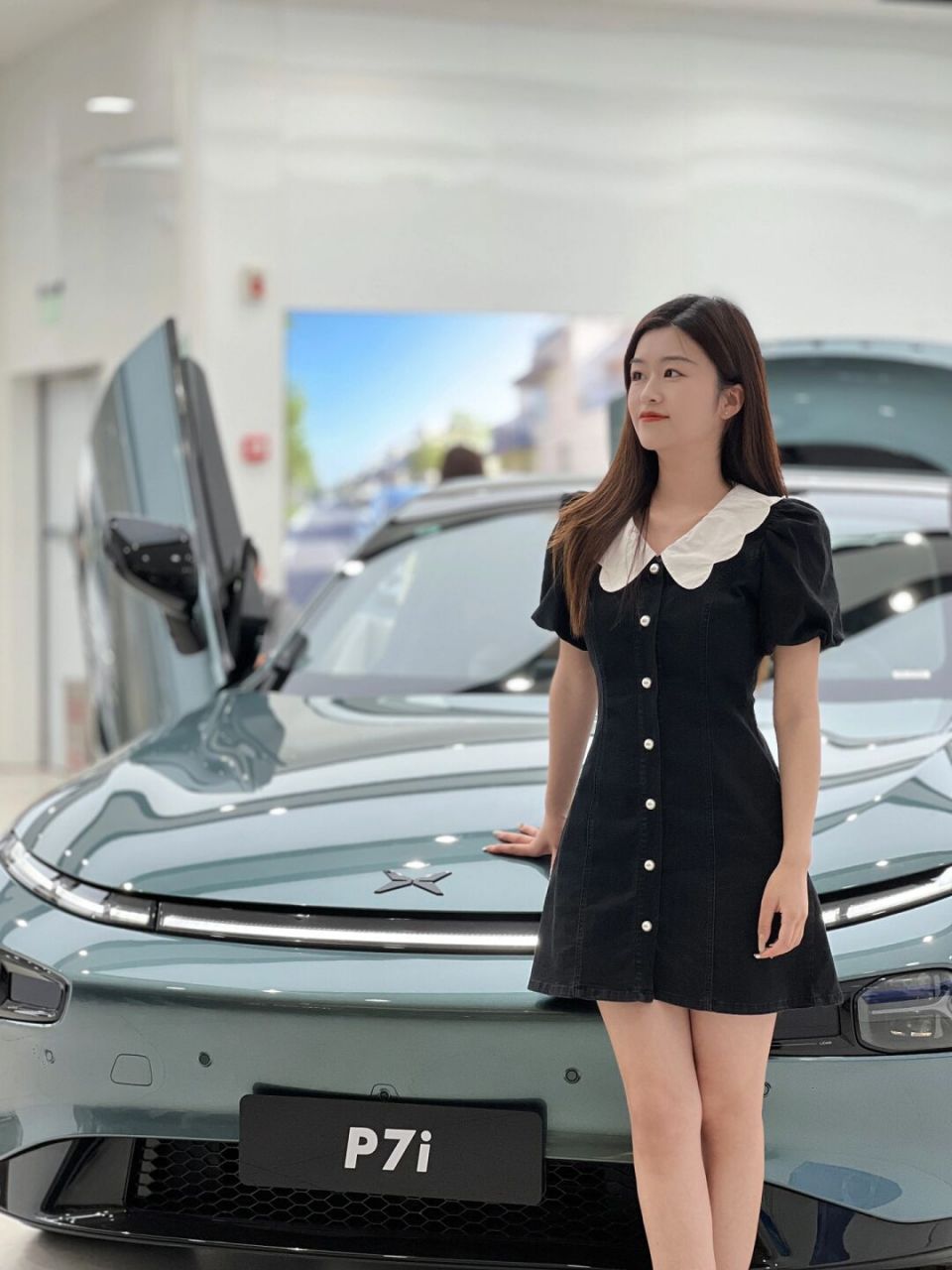 又是为小鹏p7i心动的一天🚗 假期陪男朋友试驾小鹏 锦艺城店刚升级