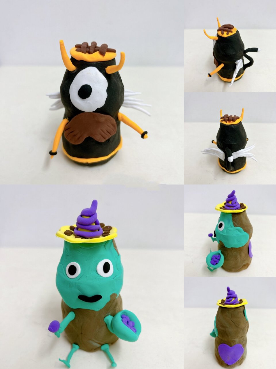 小朋友的手工原创|养乐多瓶diy          我家小朋友的养乐多瓶diy大