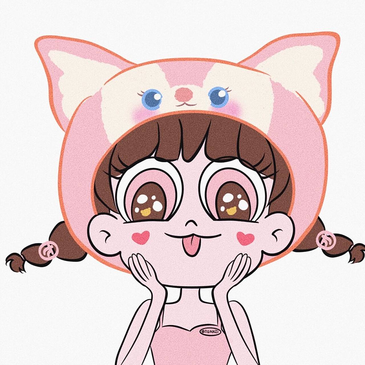 被玲娜贝尔治愈的一天78 #星蝶公主# #卡通头像# #手绘头像# #玲娜