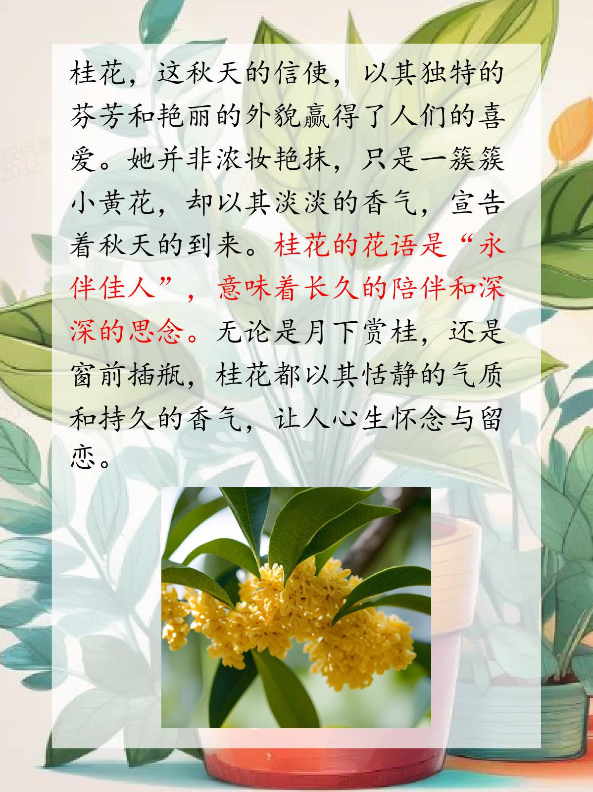 九月桂花描写图片