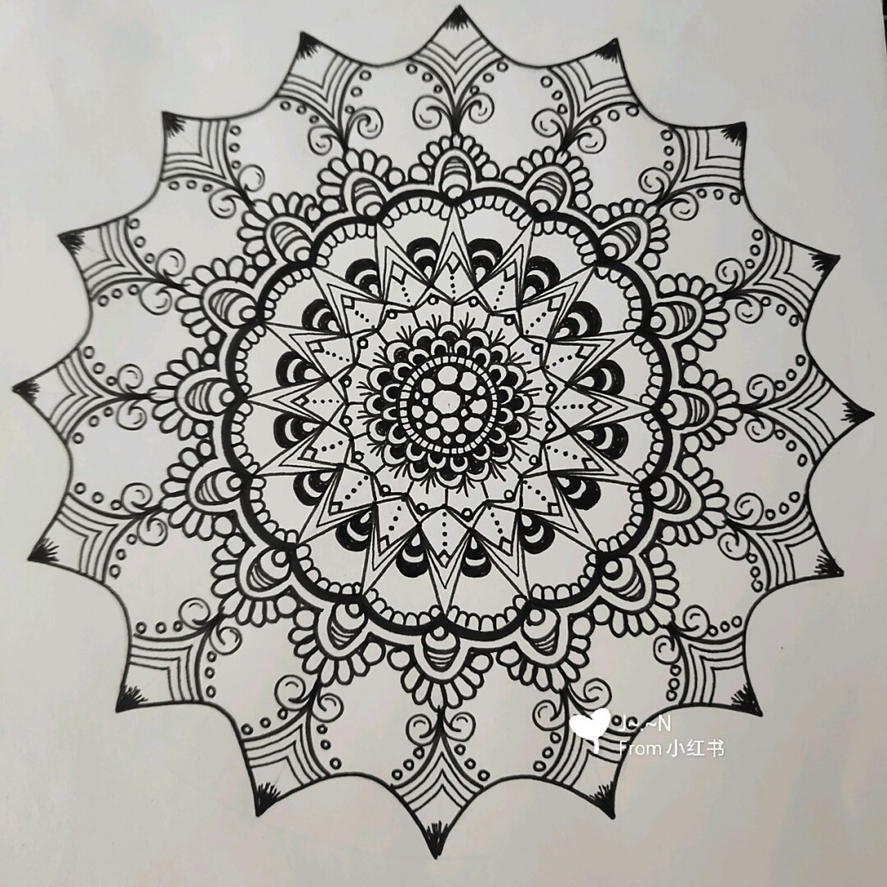 有人说,禅绕画没有任何美术基础也可以画的好的.