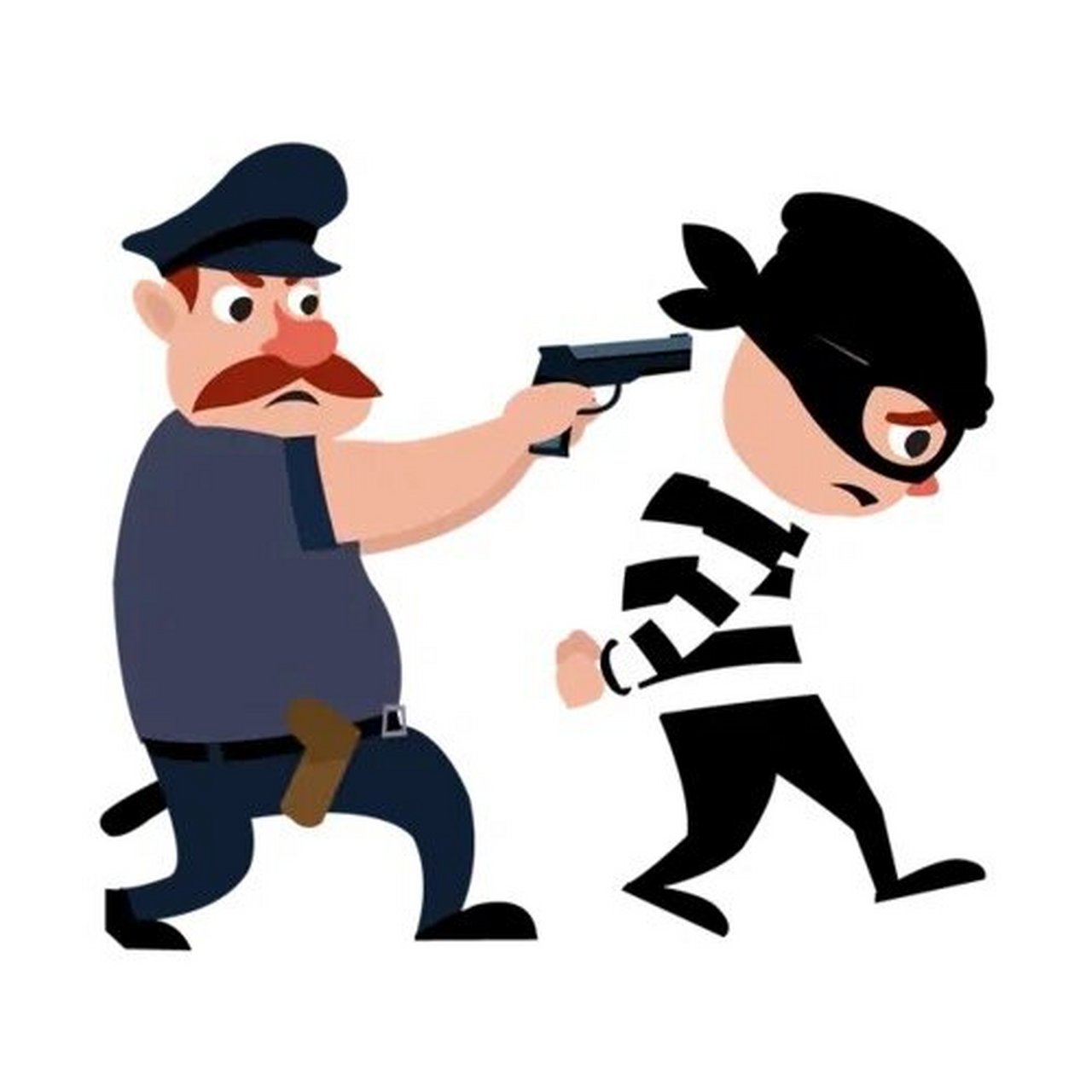 儿童美术课/这是一个充满想象的题材 《警察抓小偷》是所有小朋友幻想