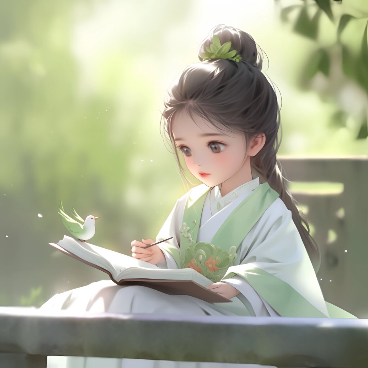 读书学习女生头像‖古风女生头像