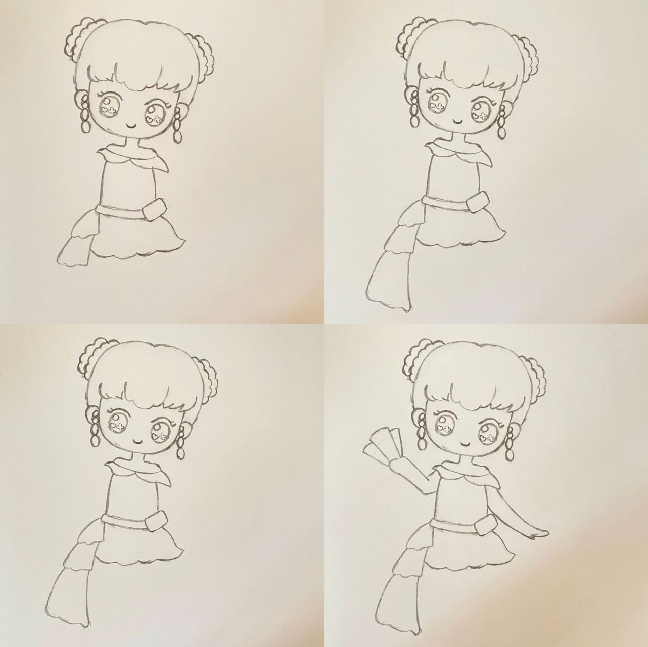 42.叶罗丽齐娜简笔画(附详细过程图) 临摹:卡通小艾