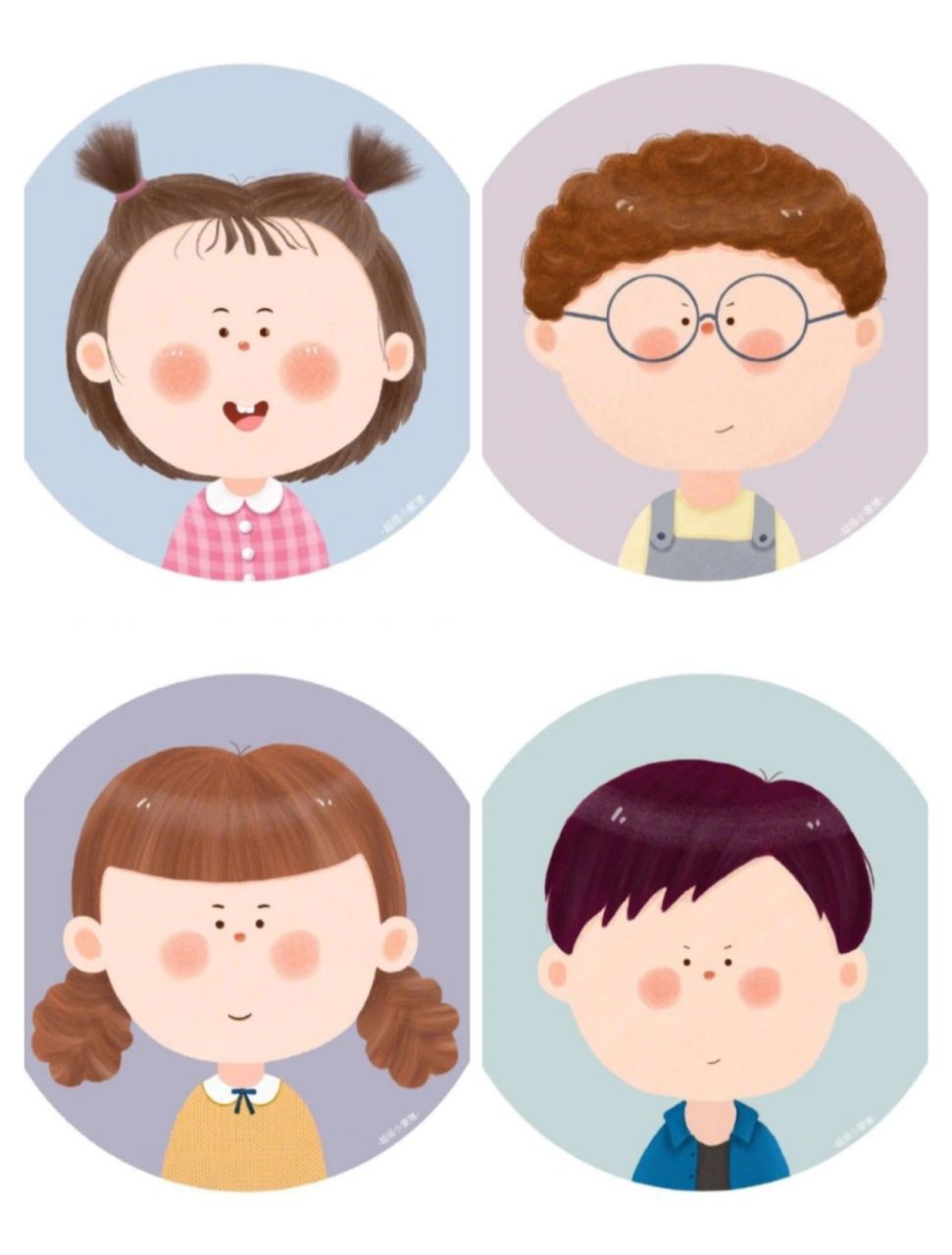 可爱宝宝卡通头像|男女小朋友都有 萌化了 今天程子分享一组可爱的