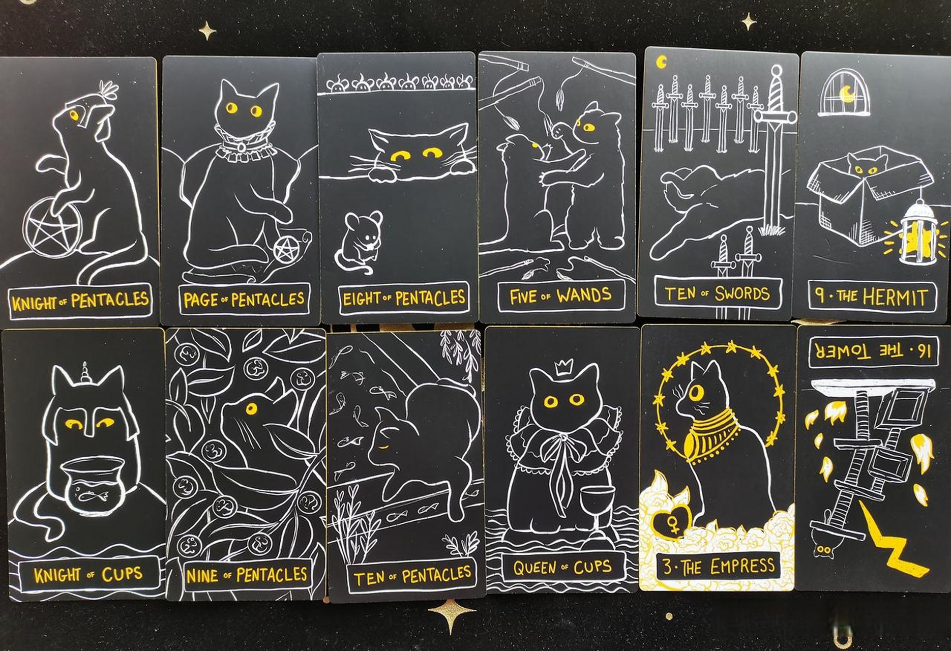 2月6日塔罗日运牌面 使用牌:黑猫塔罗牌    (请参考以太阳星座为主