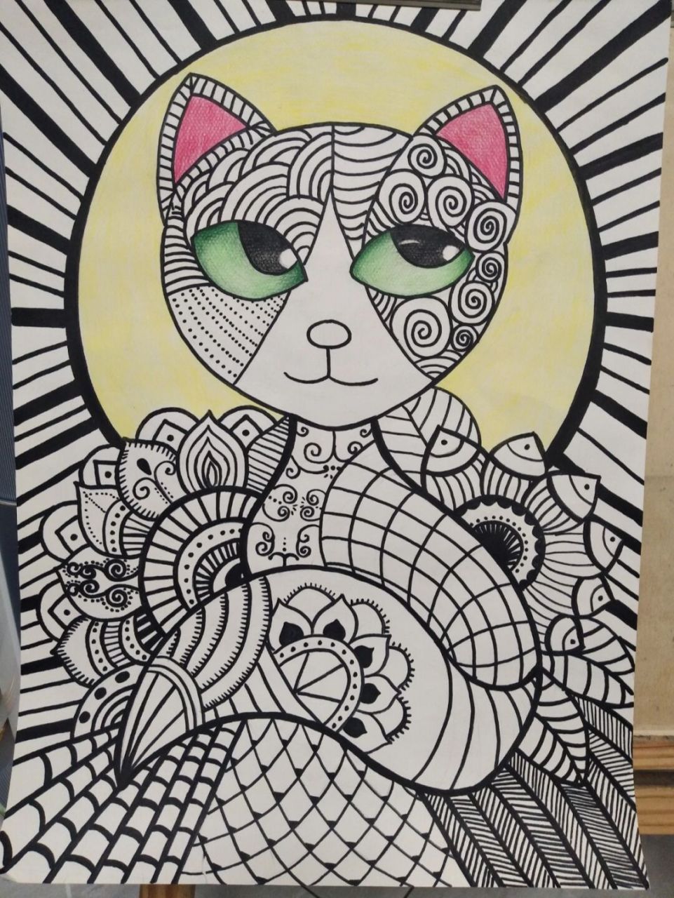 黑白线描画 #儿童画# #简笔画# #儿童创意画# #创意儿童画# #儿童创意