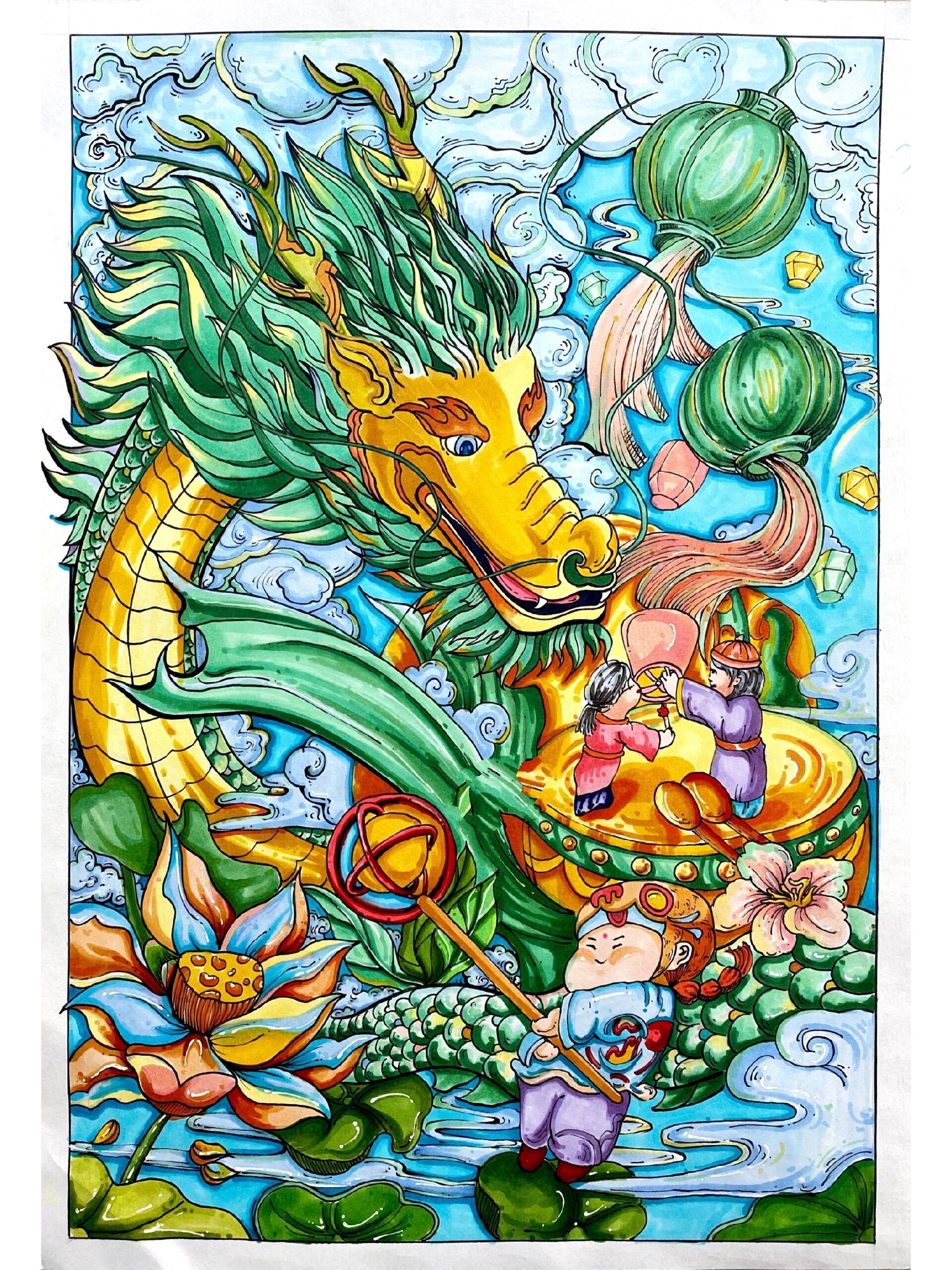 艺术设计考研|彩色装饰画|传统文化