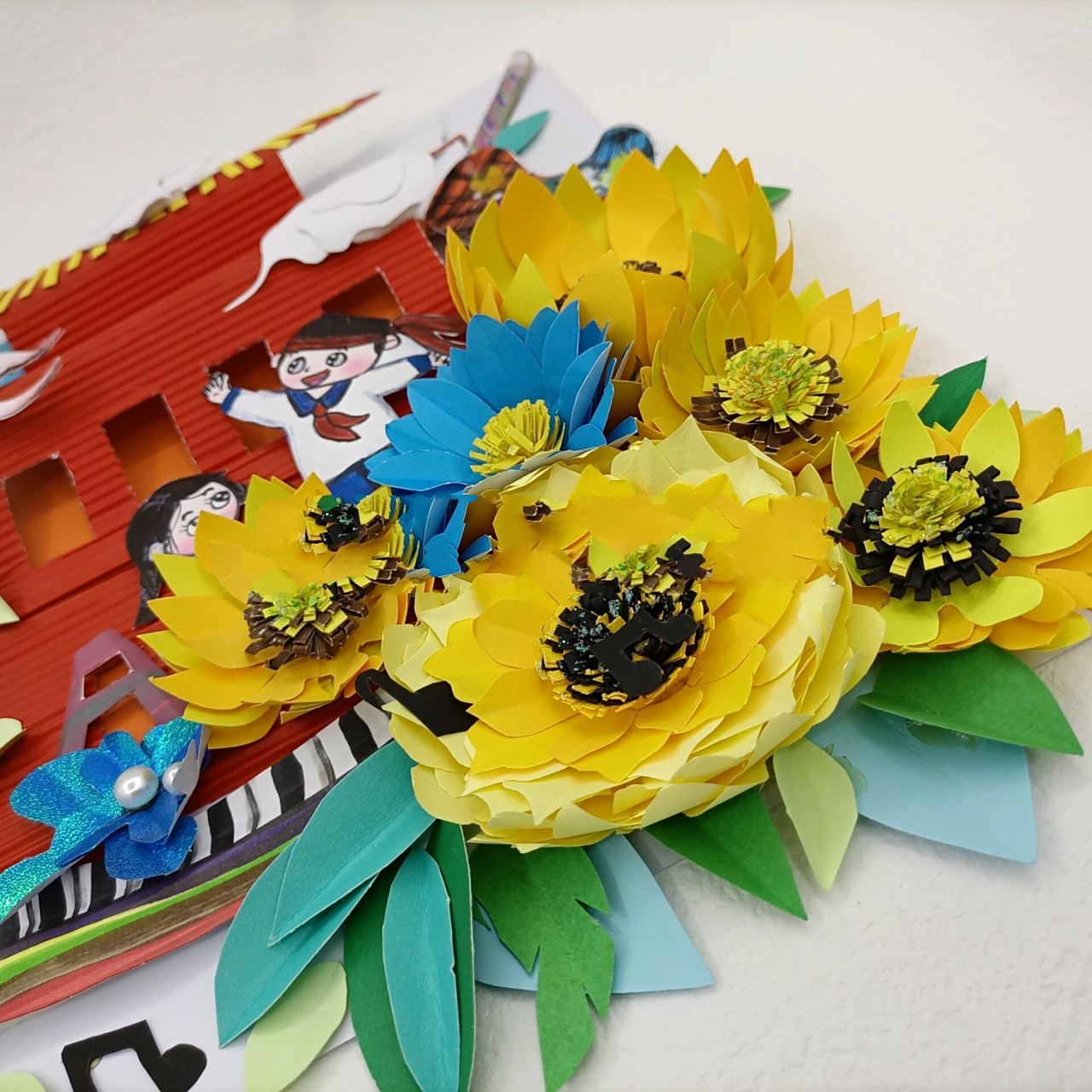 阳光下成长主题手工 阳光下成长,创作者原创作品,超级漂亮