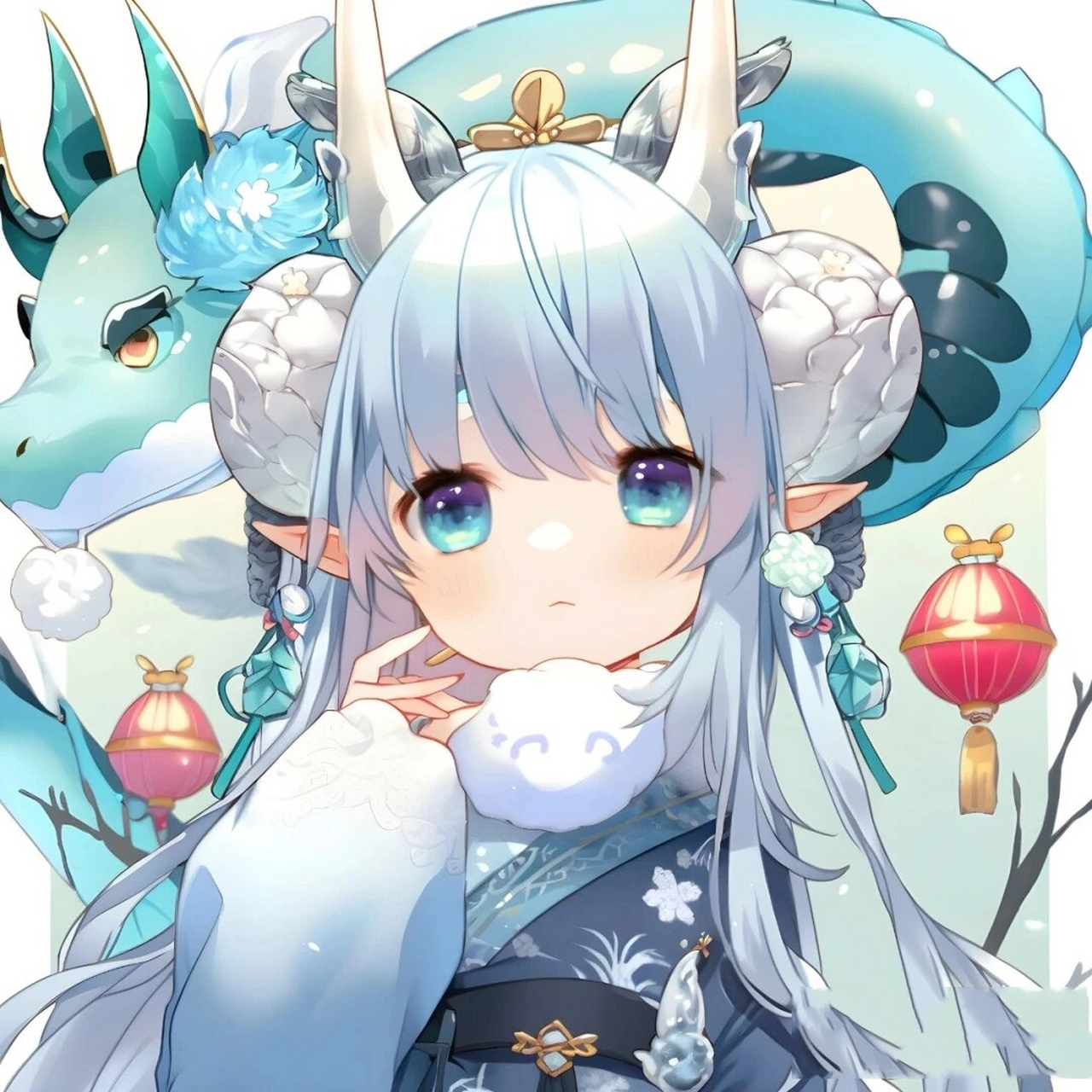 可爱的龙女头像