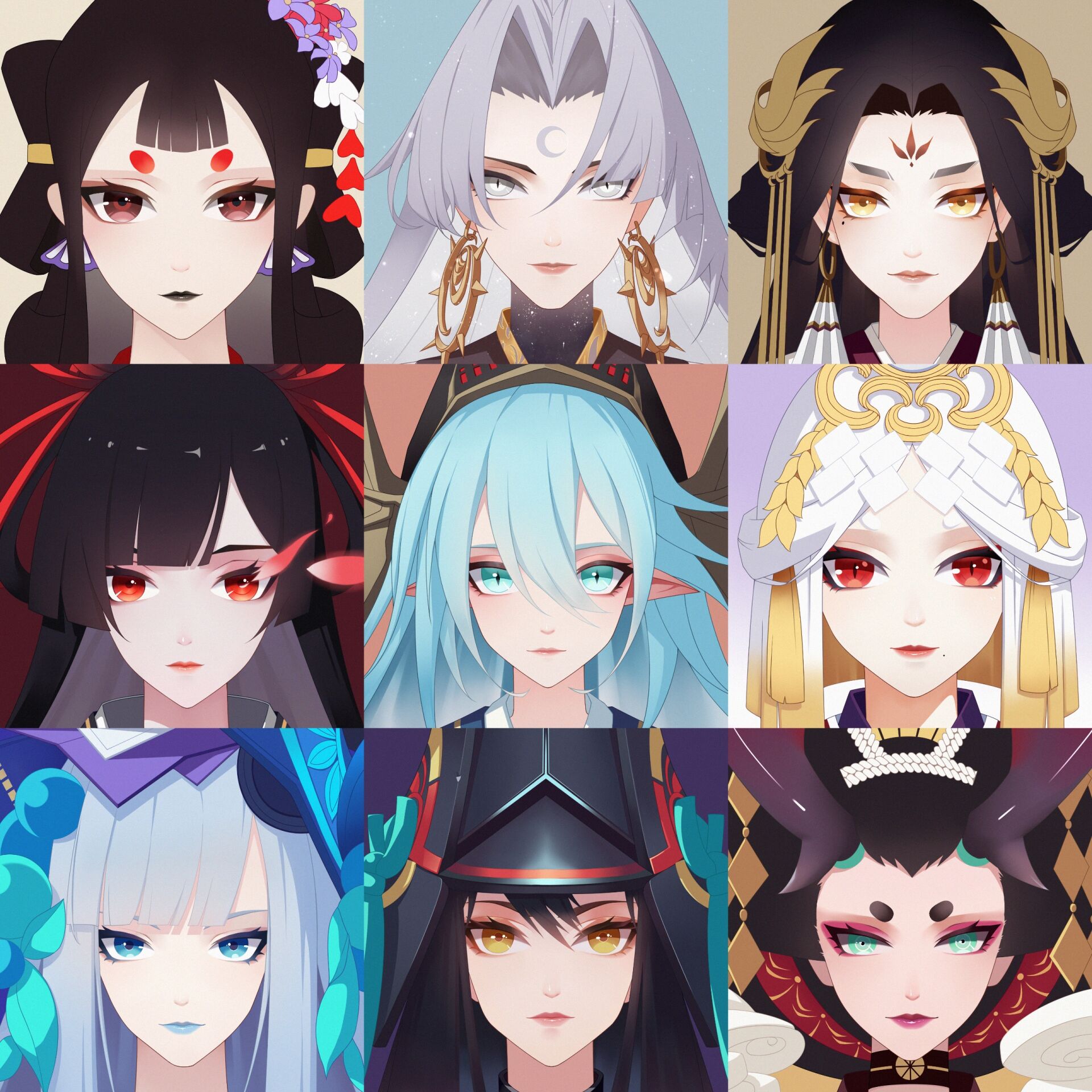 阴阳师女式神正面怼脸头像第三期