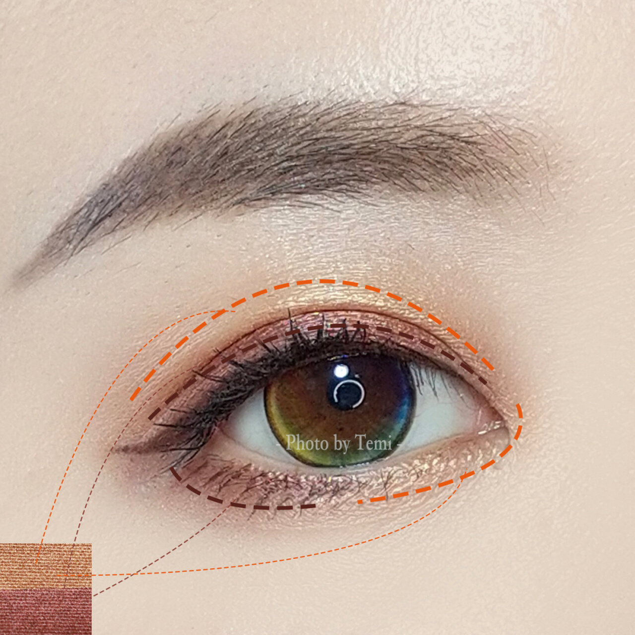 超级好上手又细腻的新手懒人眼影,就是leelan/俪兰的双拼眼影啦,色号