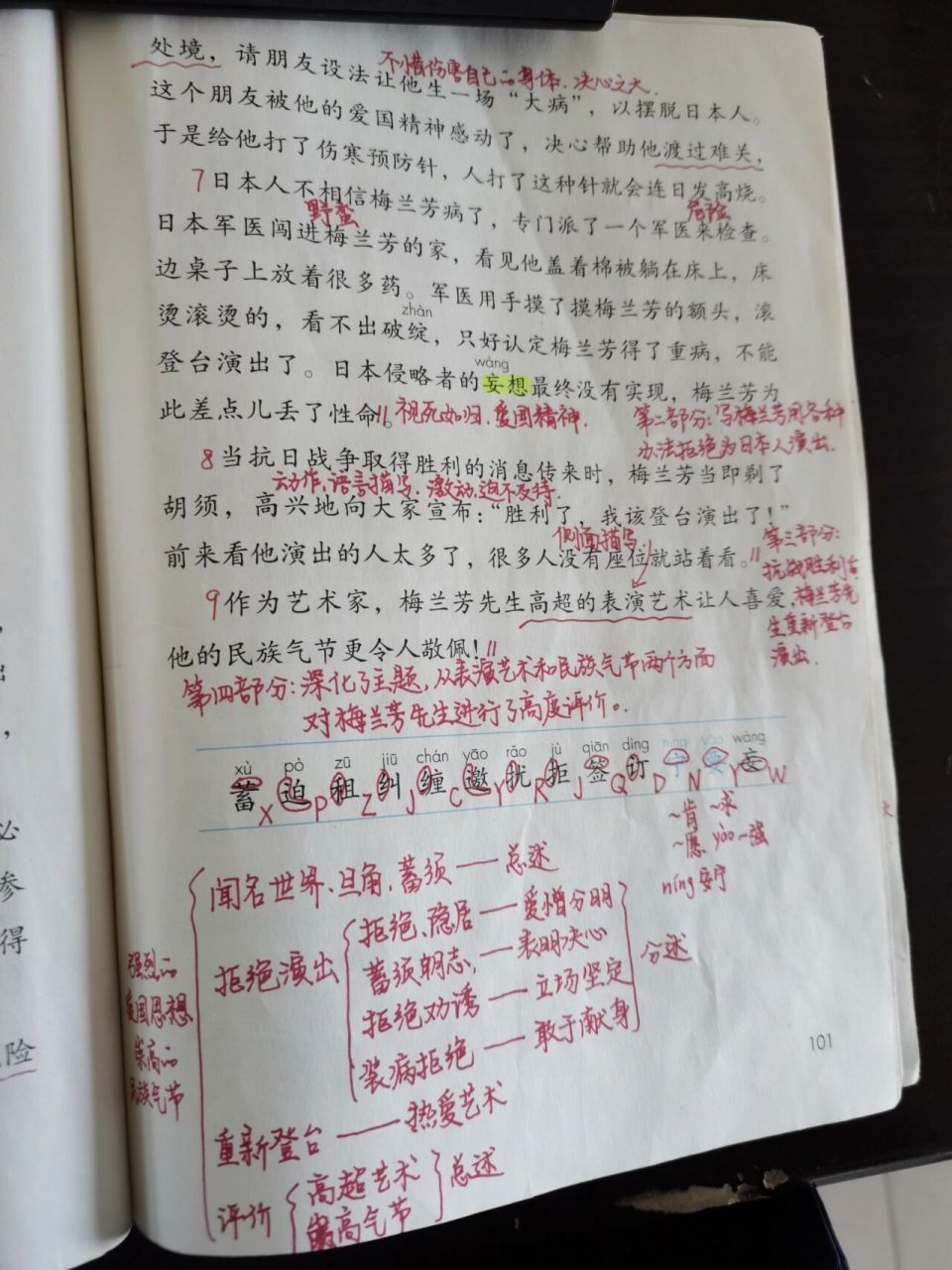 四年级上册语文# #教案# #小学语文# #梅兰芳蓄须