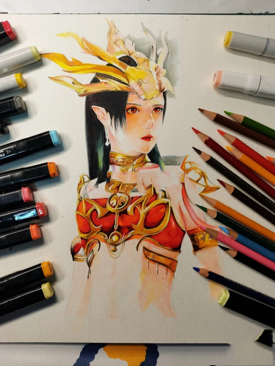 【彩铅手绘】斗破苍穹美杜莎