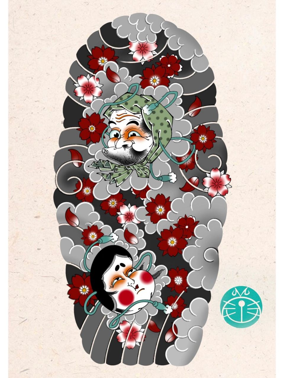 合集-老传统花臂纹身手稿 原创纹身合集