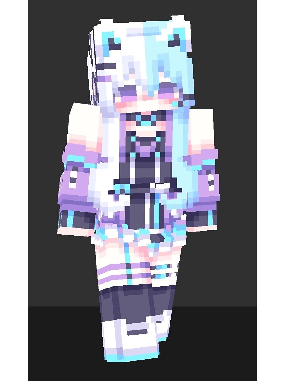 【mc皮肤】偶像歌姬95 超酷的打歌服!