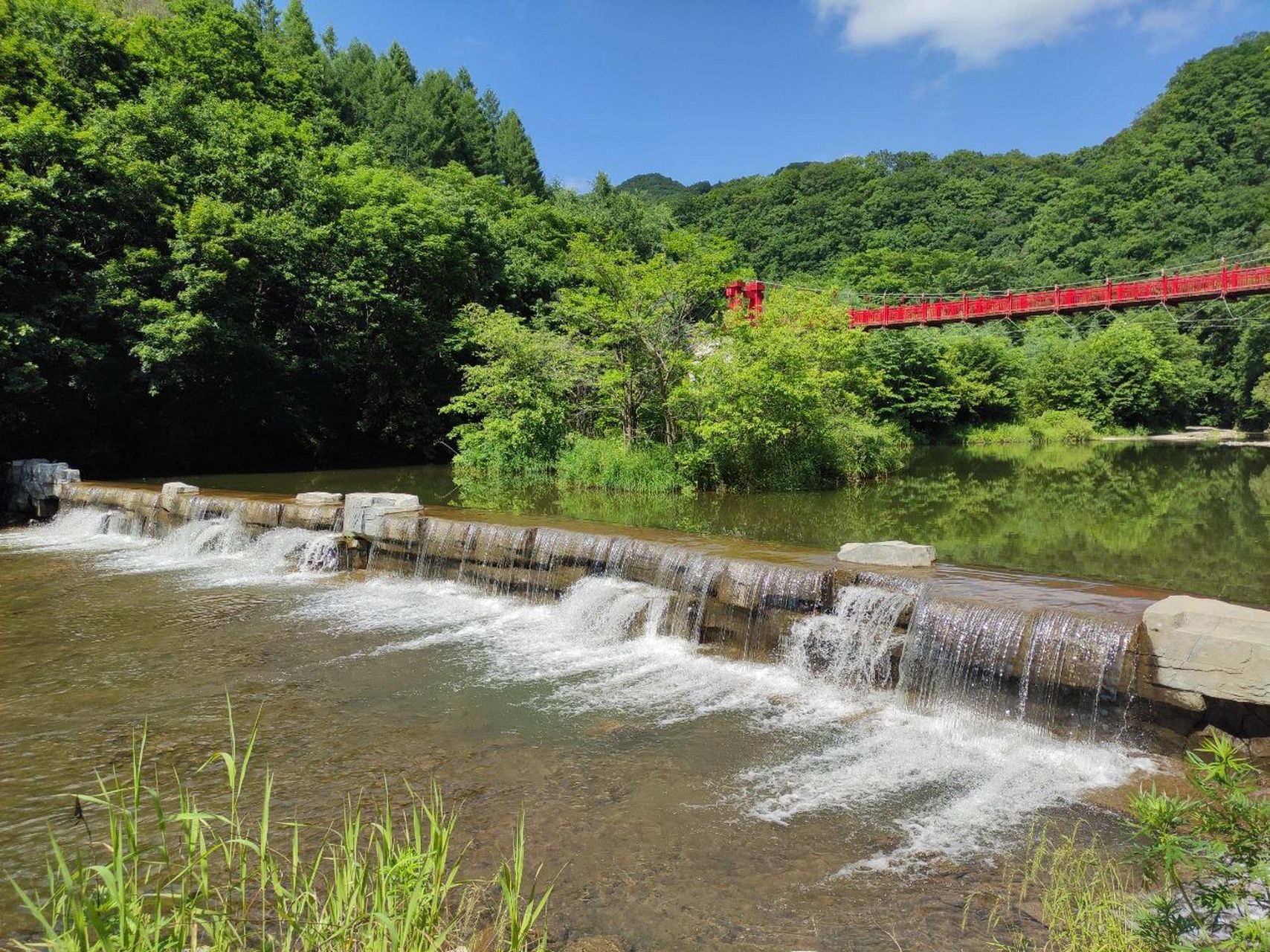 抚顺筐子沟 夏天,绿色景物好有治愈系,深入大自然远离城市,吸收下大