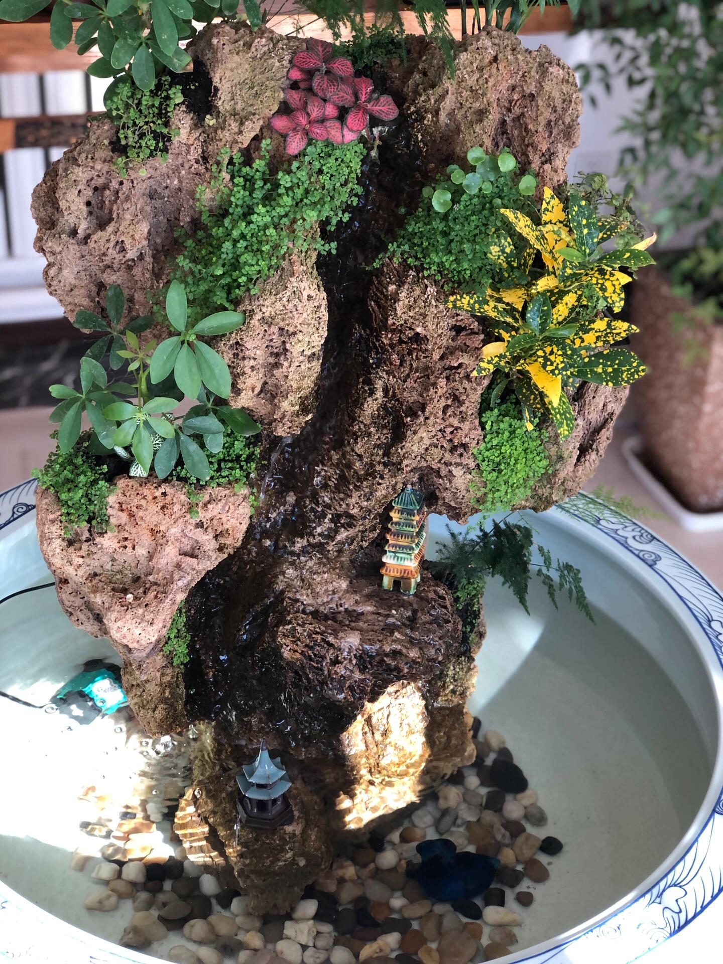 上水石 上水石又被称之为吸水石(天然空气净化器),之所以被这样叫是