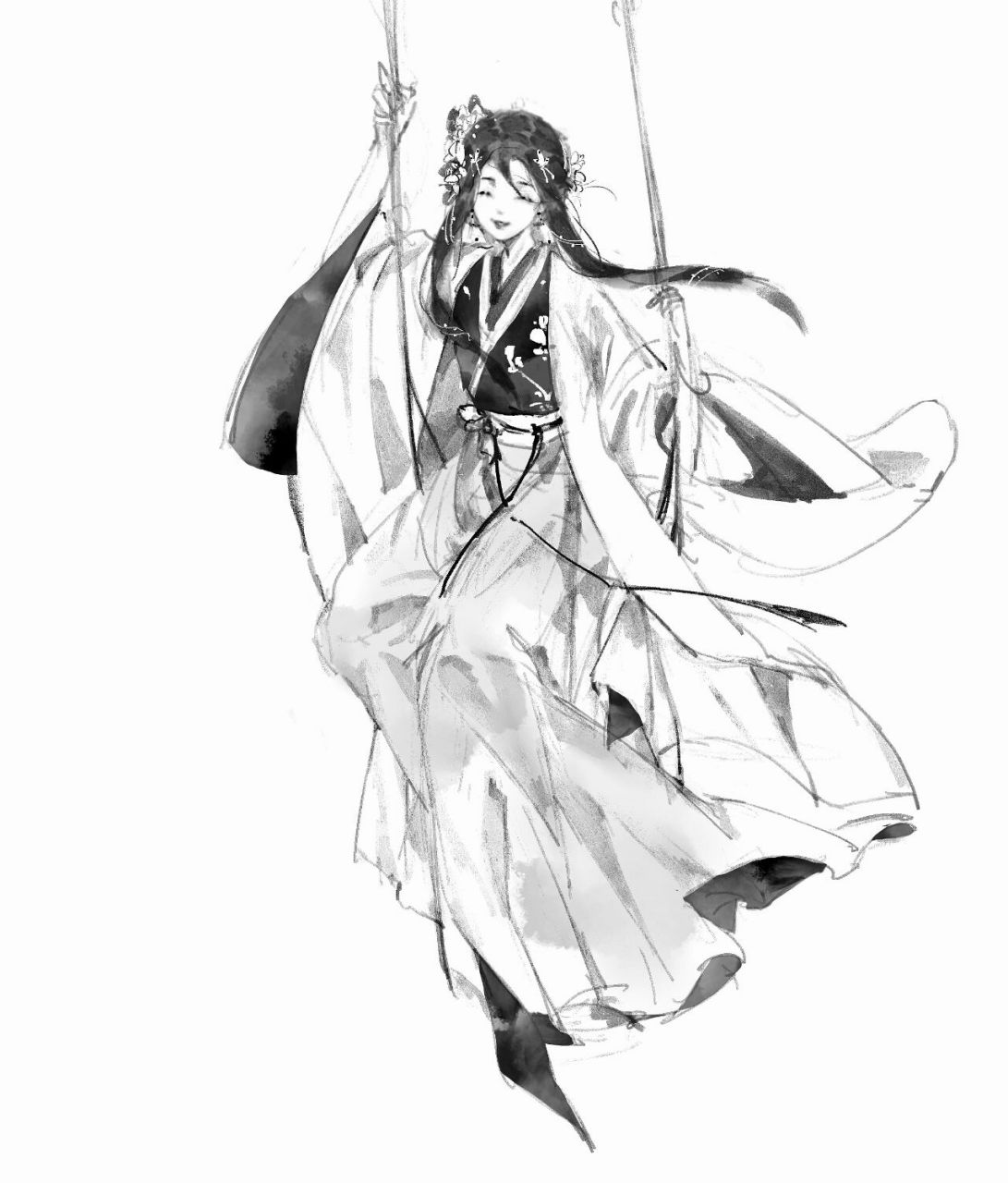 荡秋千喔! 速写代餐,都可以代,.