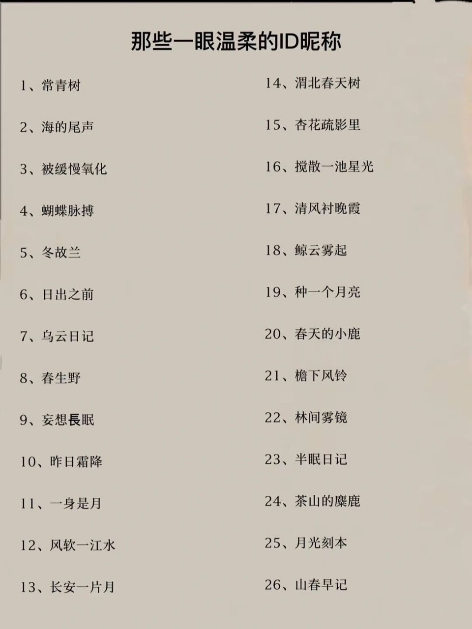 那些一眼温柔的昵称 #昵称# #微信昵称高级感# #温柔