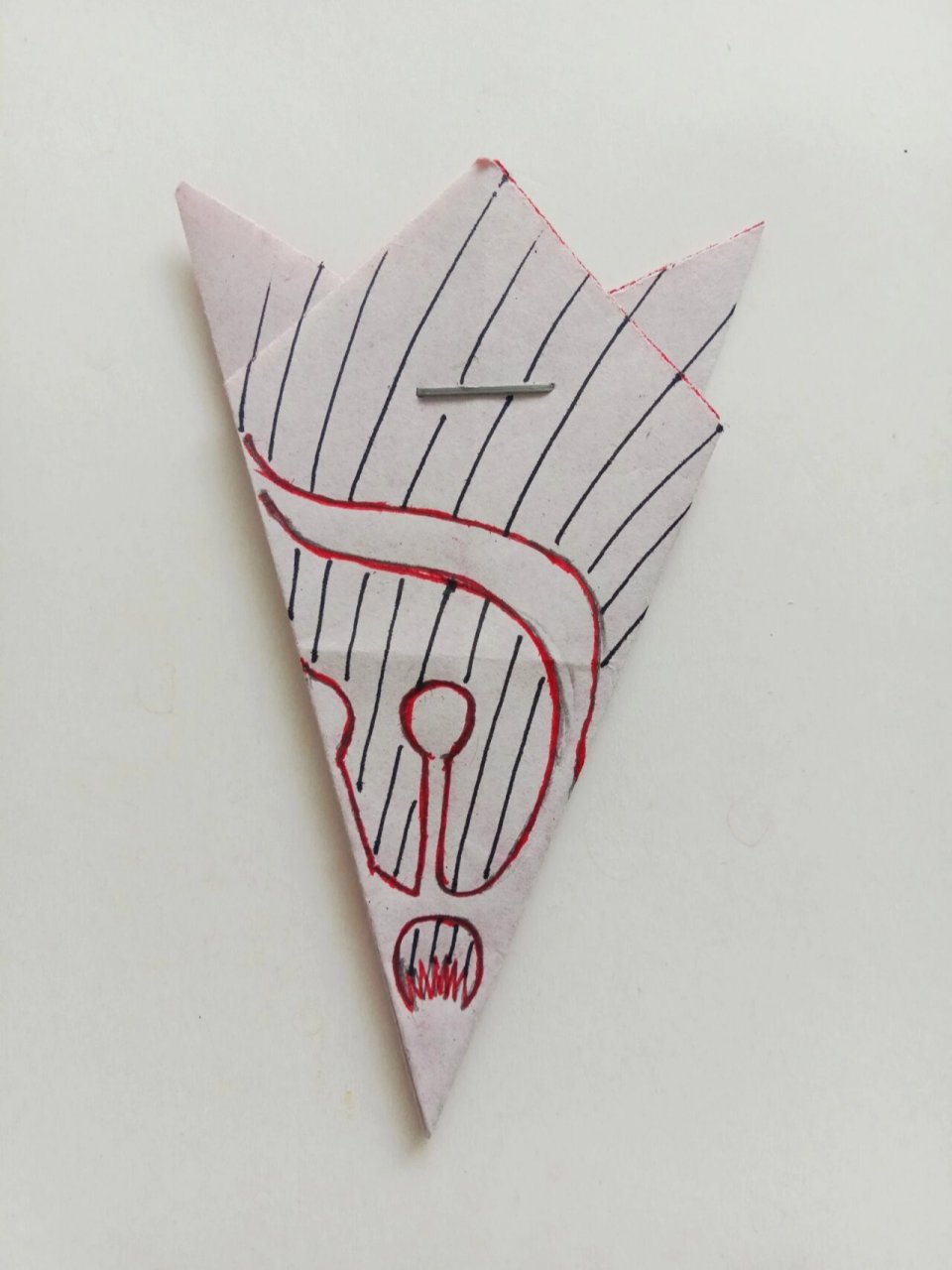 简单的儿童手工剪纸——桃花-7【图文教程】 今天继续来分享五角折剪