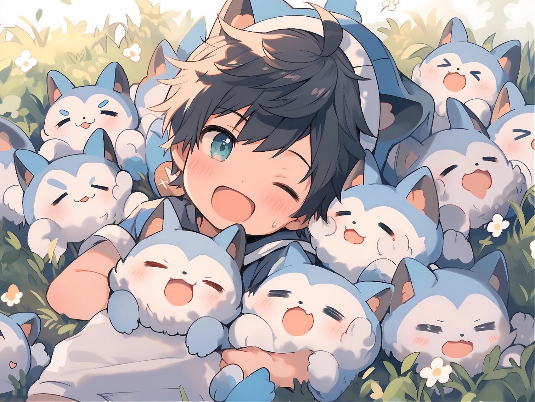 平板/电脑壁纸 可爱小男孩系 又是一周一次的那个壁纸了 这次更新一下