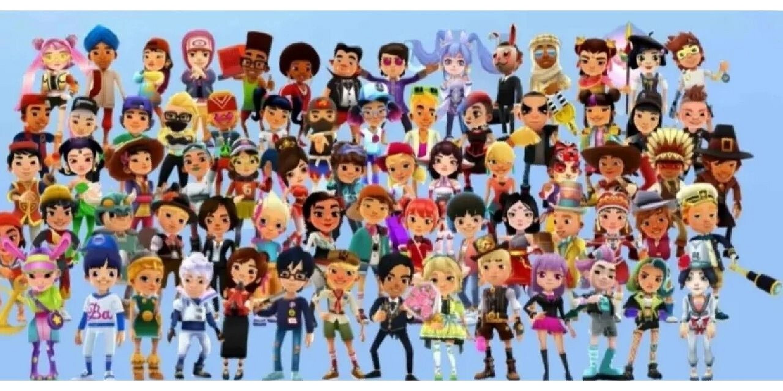 地铁跑酷全员人物图片 地铁跑酷