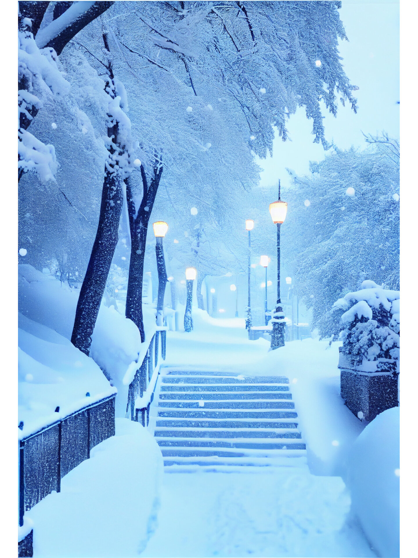 真实雪景图片大全下雪图片