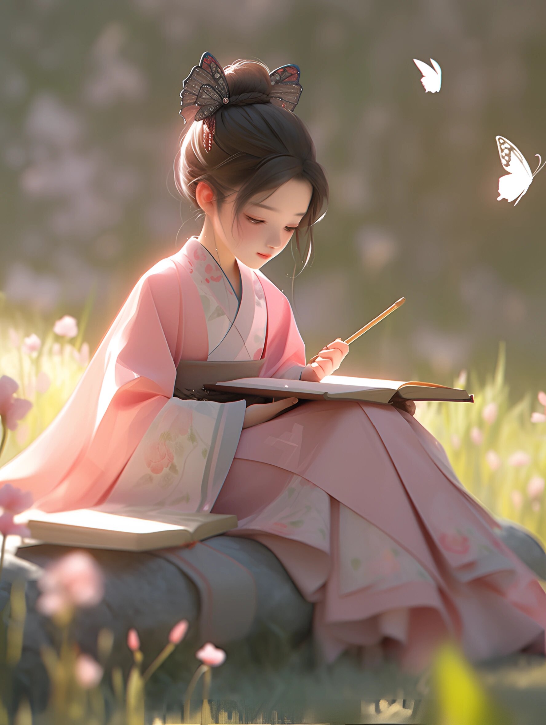 看书学习女生头像‖书中自有黄金屋