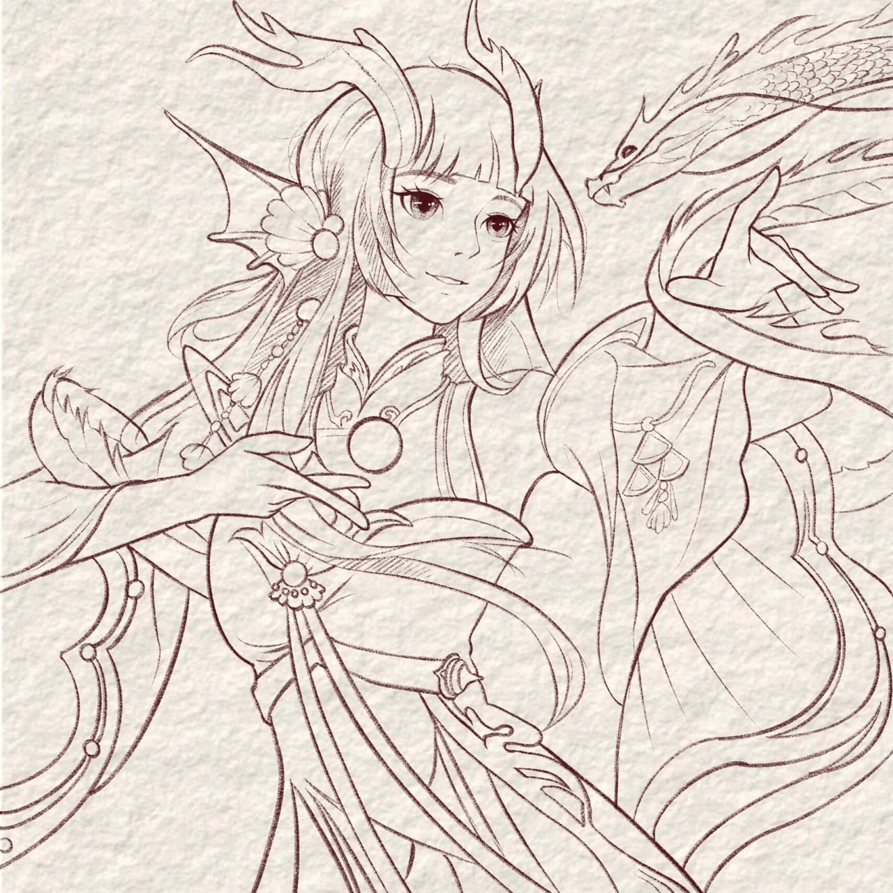 教你画王者荣耀人物——西施(附过程图) 绘画工具ipad,绘画软件pro