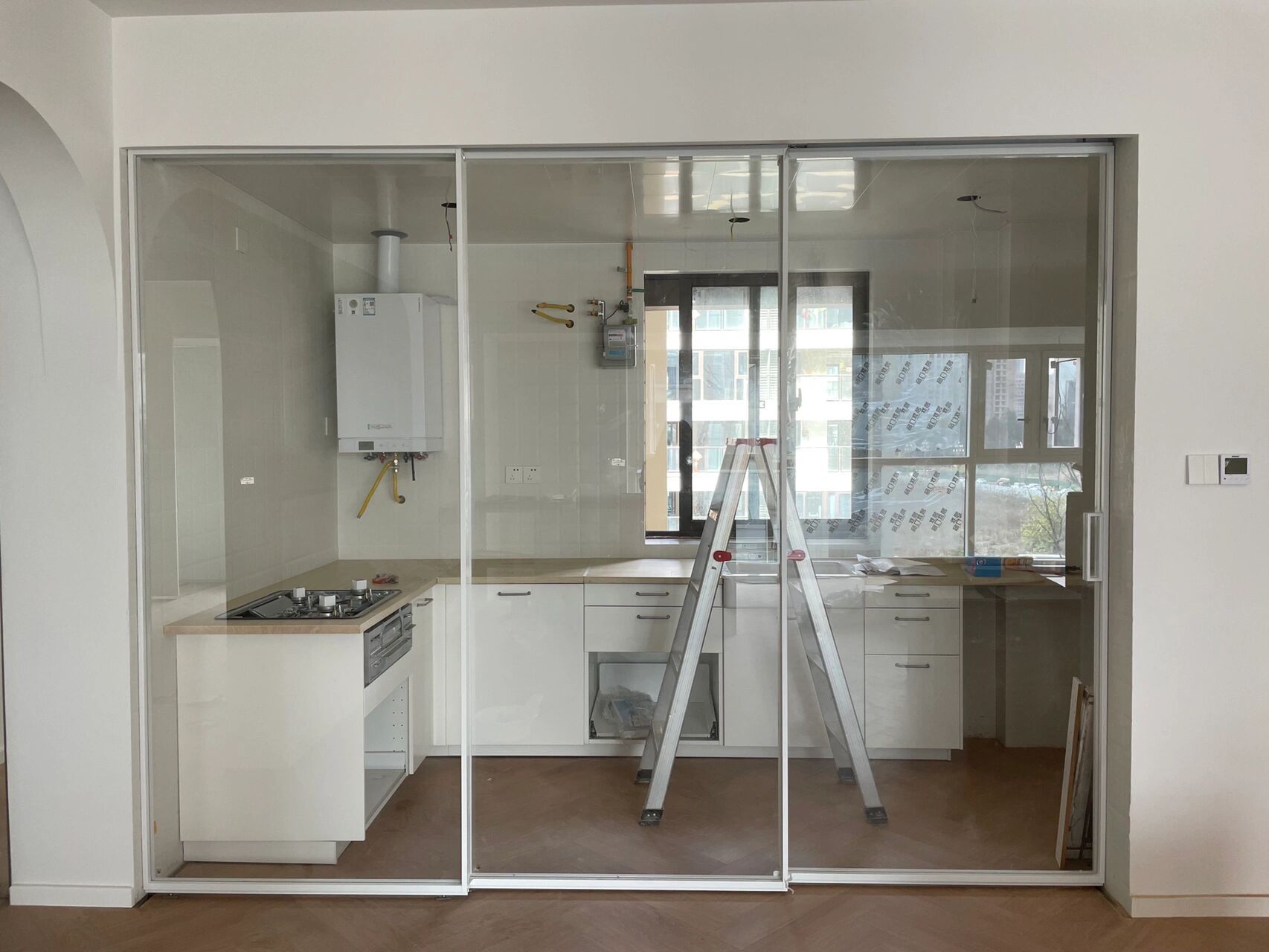 厨房门不打算包门套的看过来 厨房门如果不打算包门套.