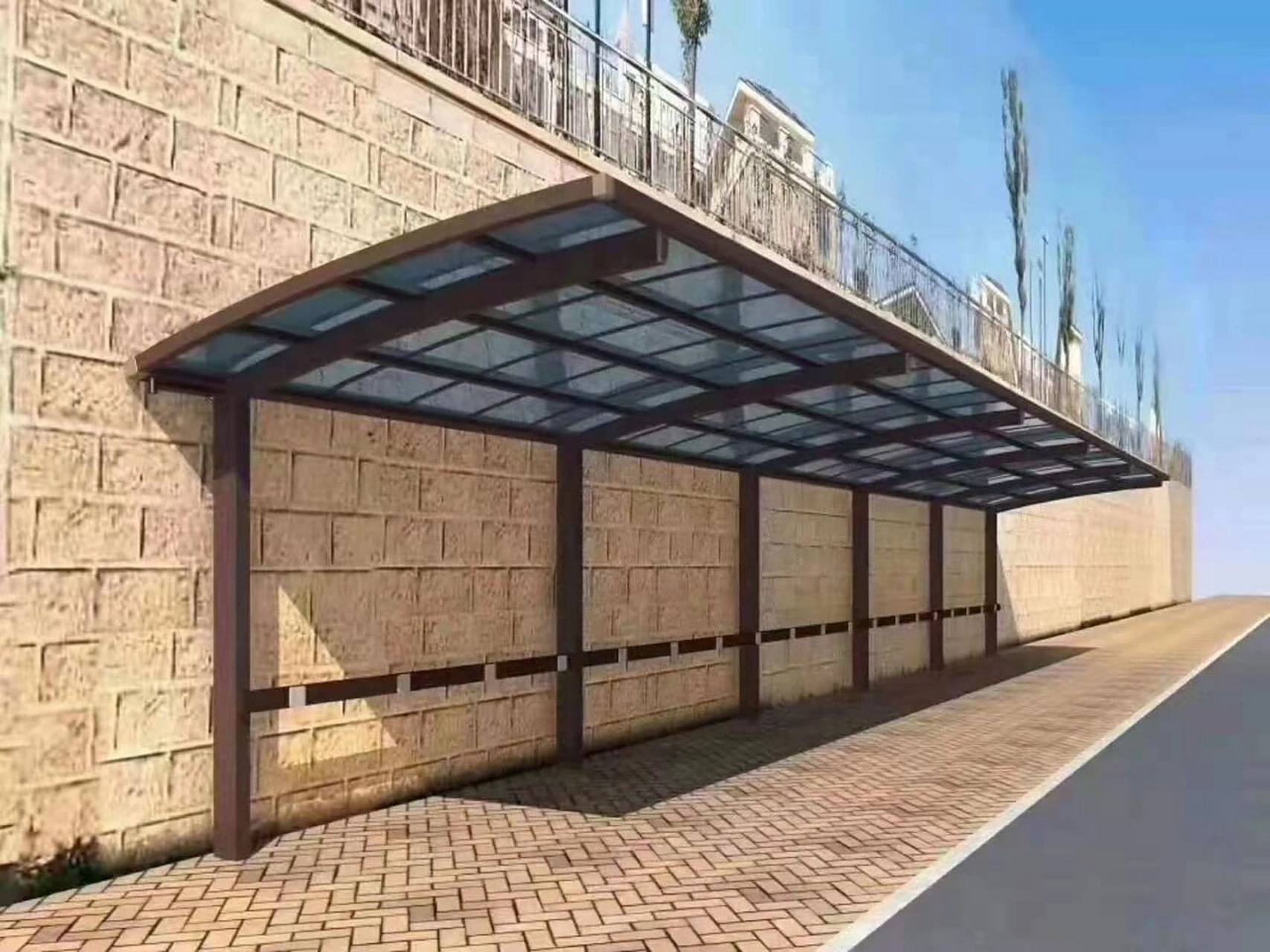 停车棚遮阳棚电动车充电棚新能源汽车停车棚 停车棚遮阳棚电动车充电