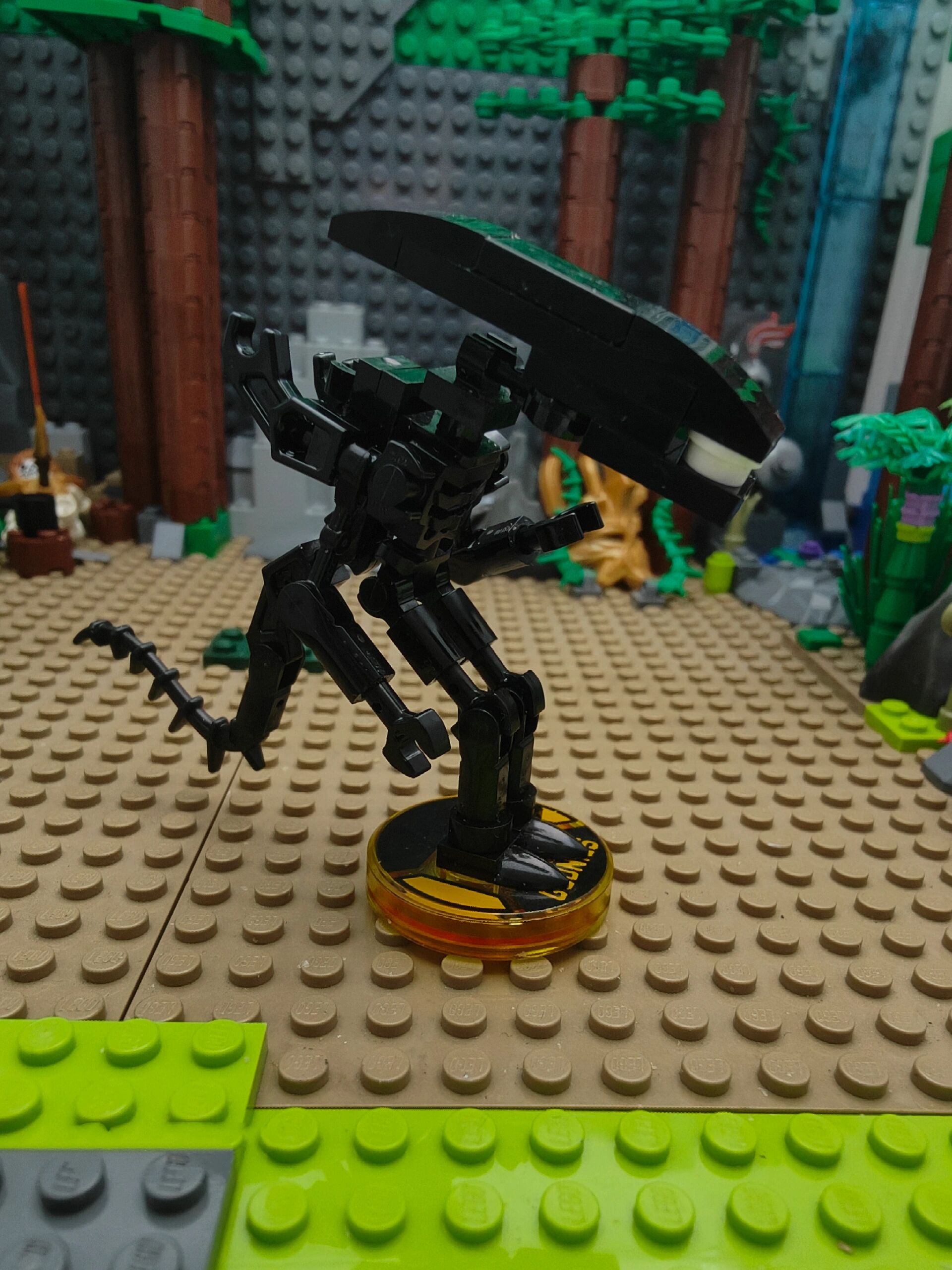 乐高moc异形 能够通过宿主不断进化的生物,完美的掠食者