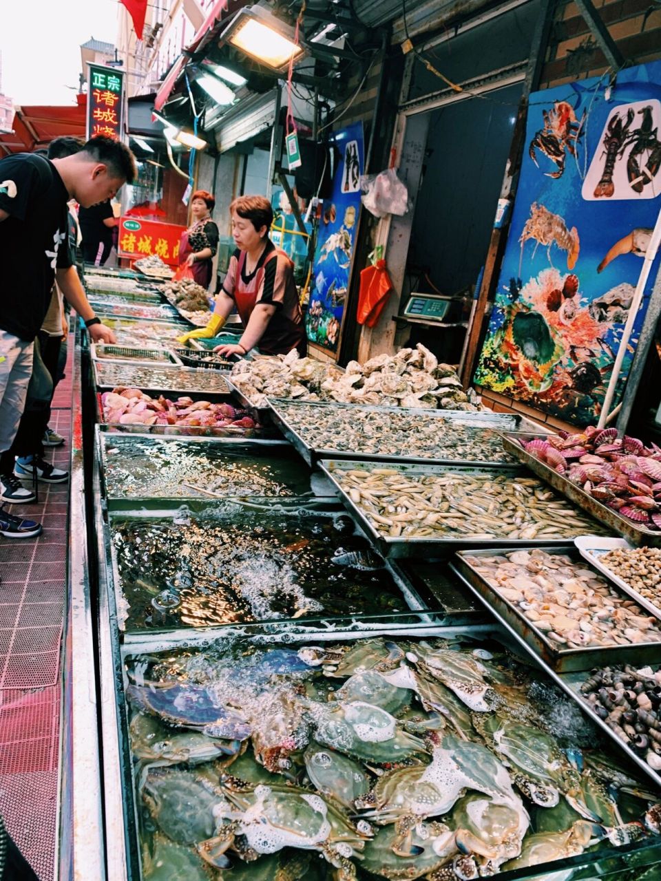营口海鲜市场 这个季节吃海鲜真的绝了绝了