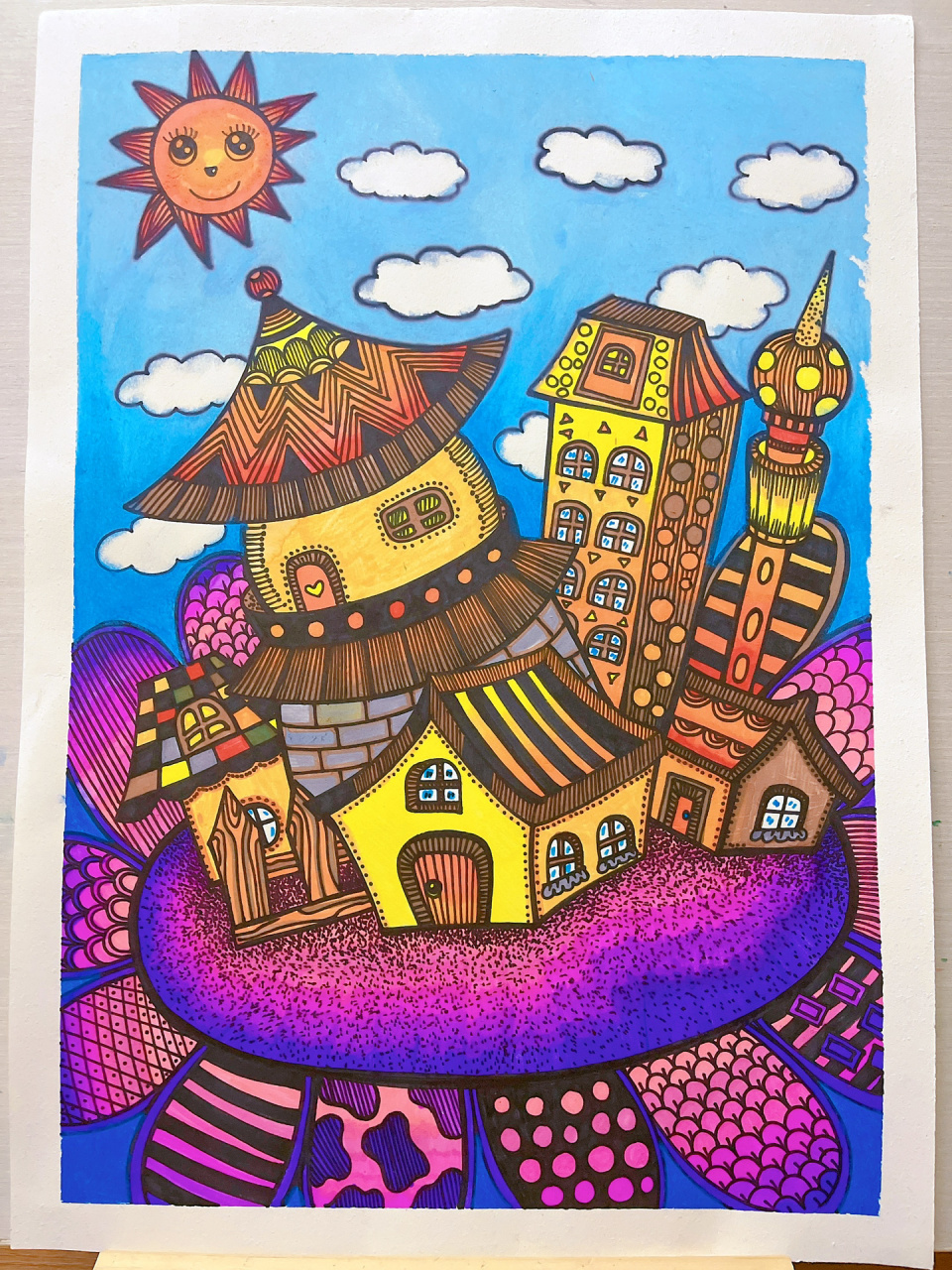 56615至76615岁儿童画专业线描控笔训练 寒假学生9969