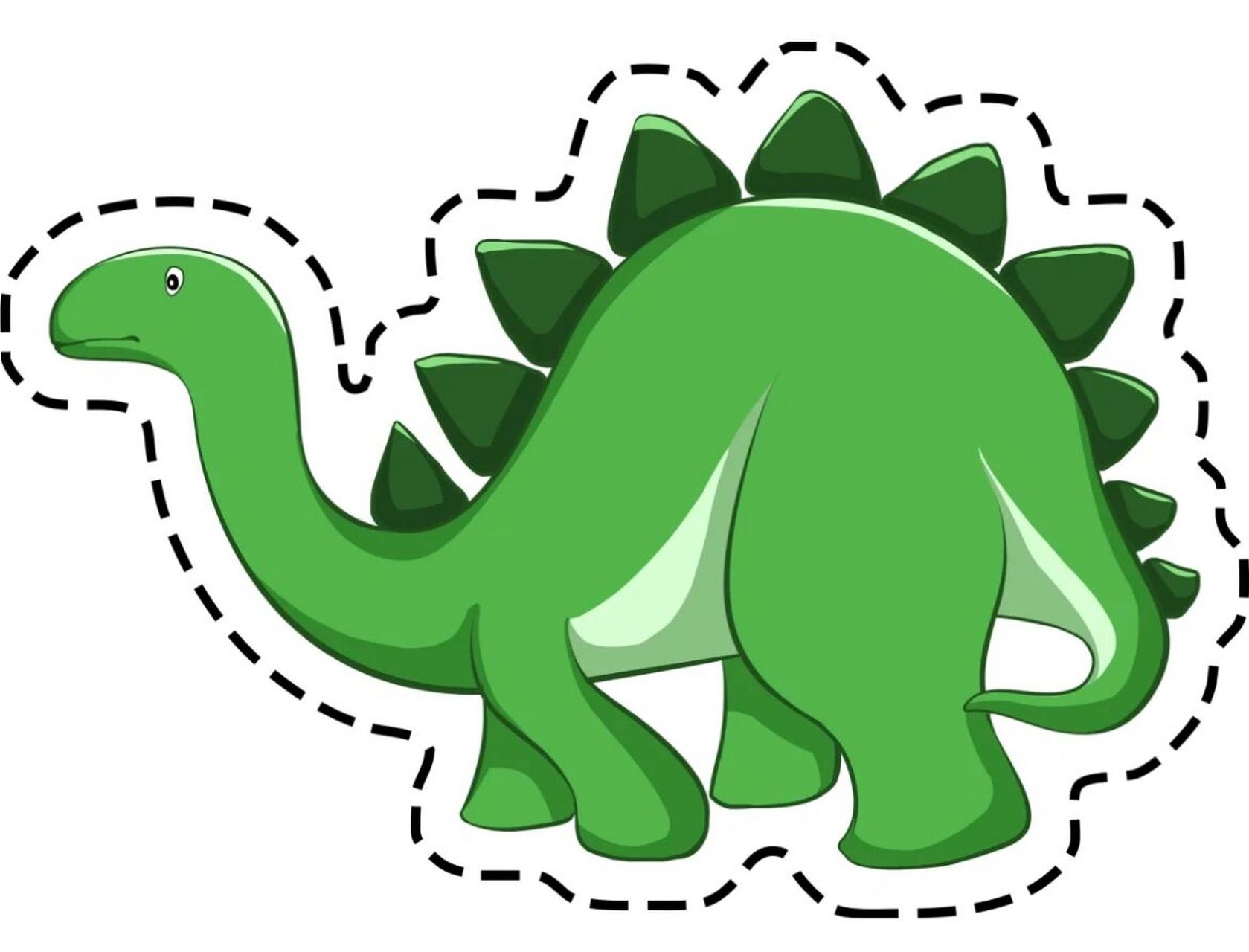 可爱小恐龙剪纸03 孩子们最近酷爱剪纸,03恐龙系列来啦