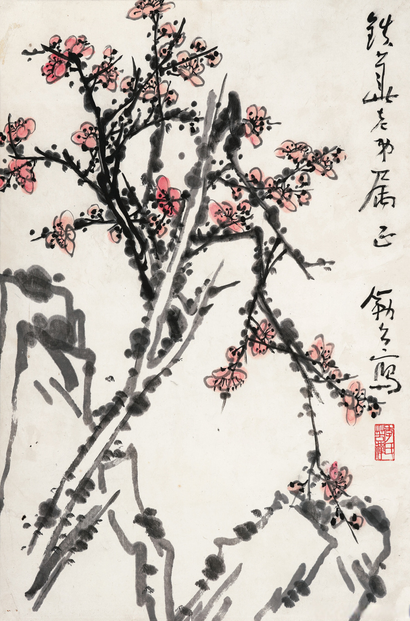 画家李苦禅笔下的梅花