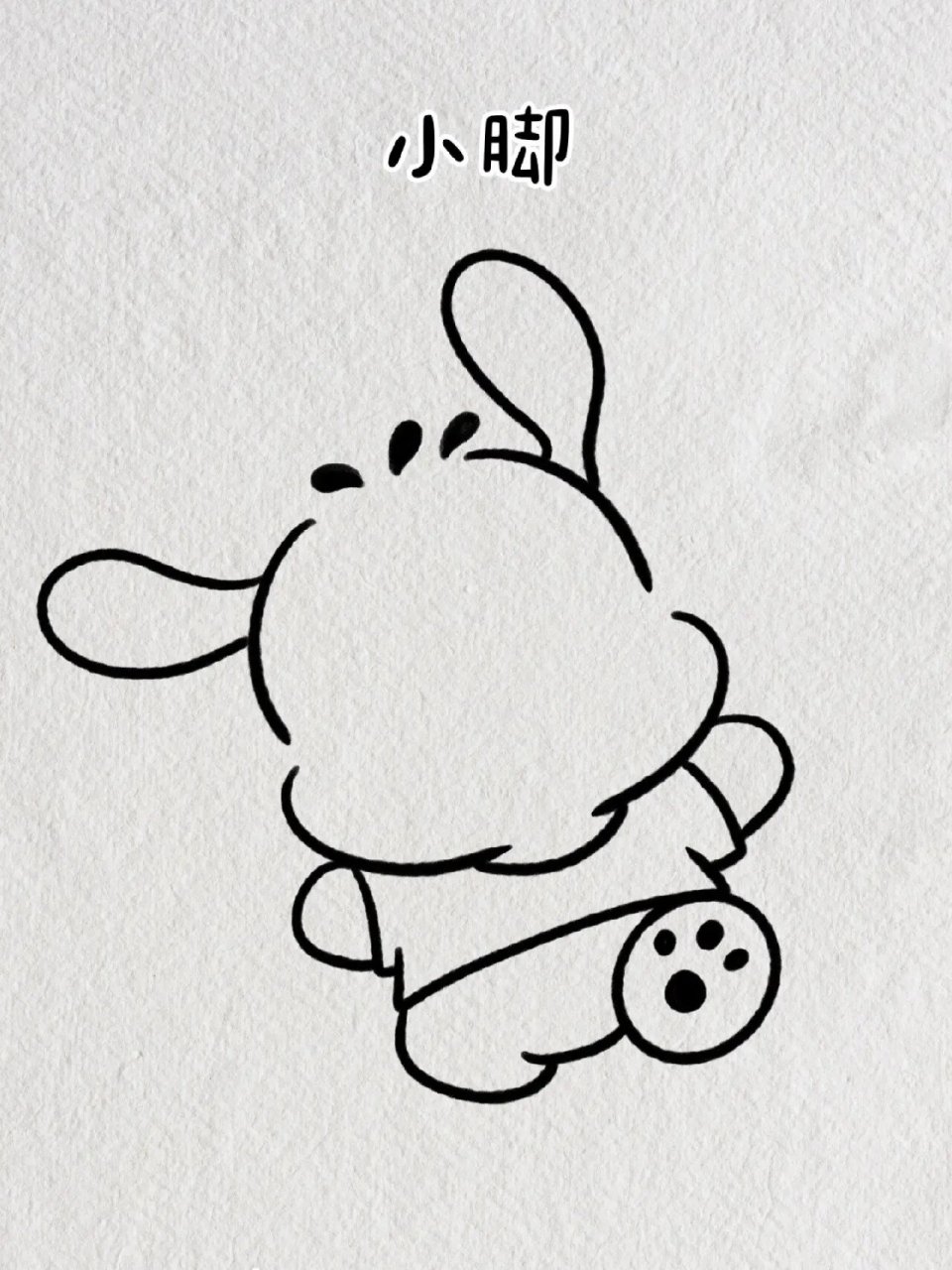 帕恰狗简笔画教程步骤图解