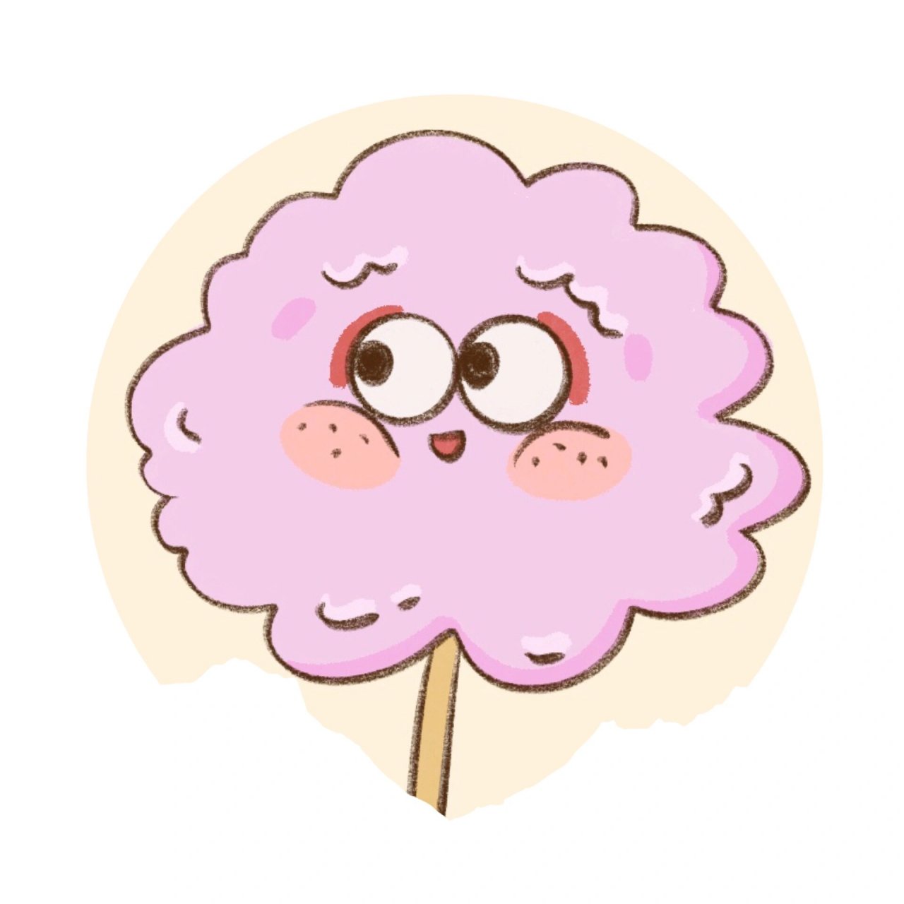 简笔画|美食|手帐素材|doodle风格|速涂 1.格子饼03 2.
