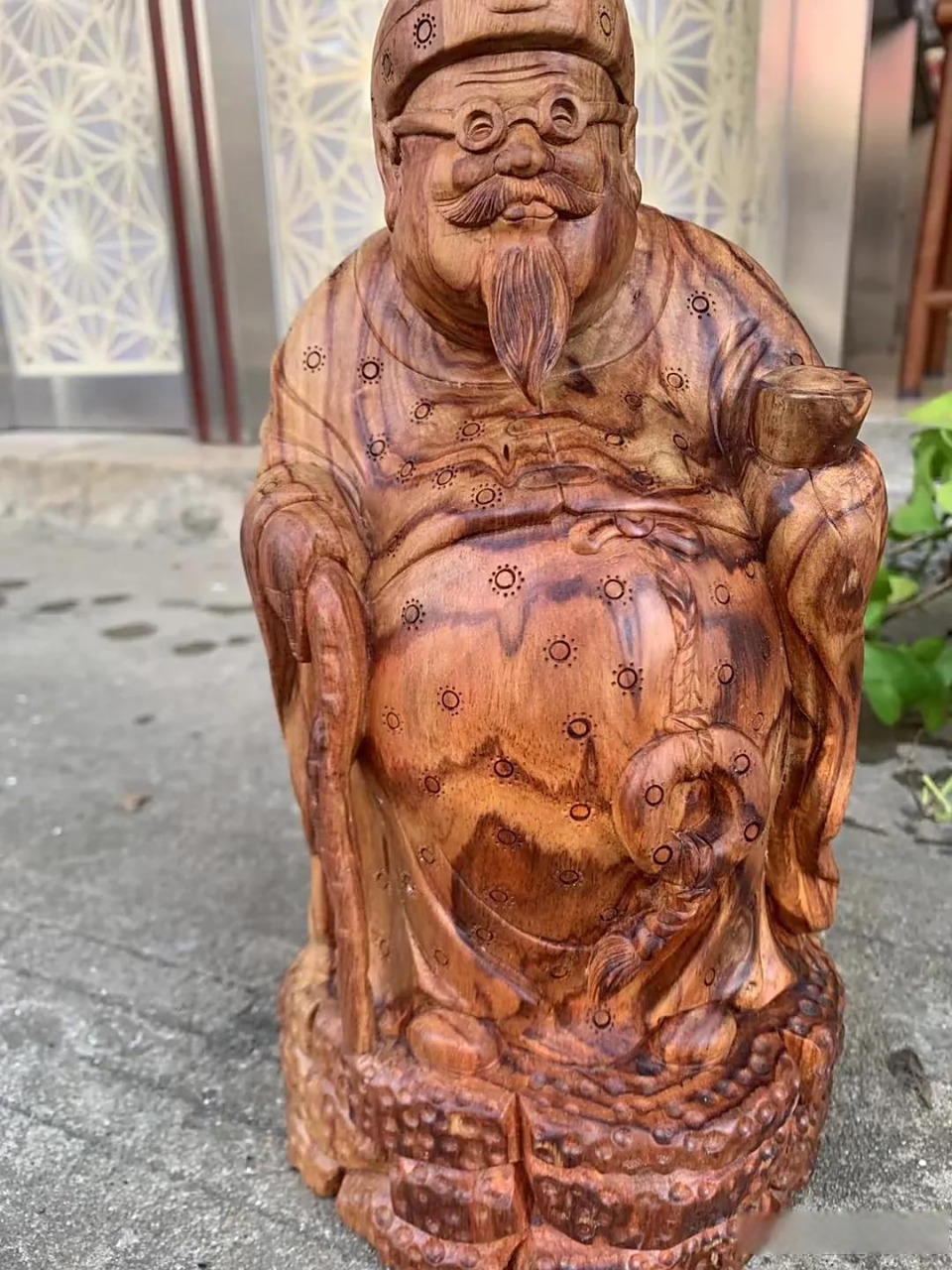 越黄新料地主爷 家财万贯摆件 14.5-12-29(高)重1848克