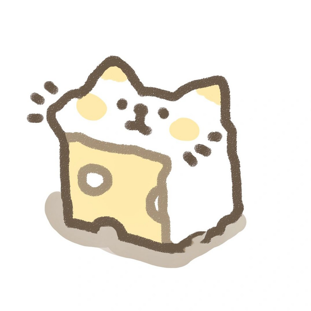 可食用系列(16) | 猫猫狗狗情侣头像 芝士和面包 评论征集食物