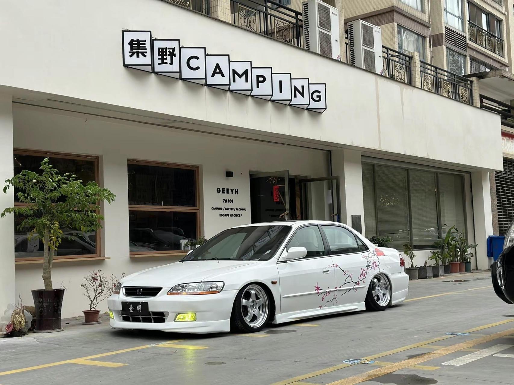 低趴姿态 六代雅阁升级airbft气动避震轮胎轮毂改装升级
